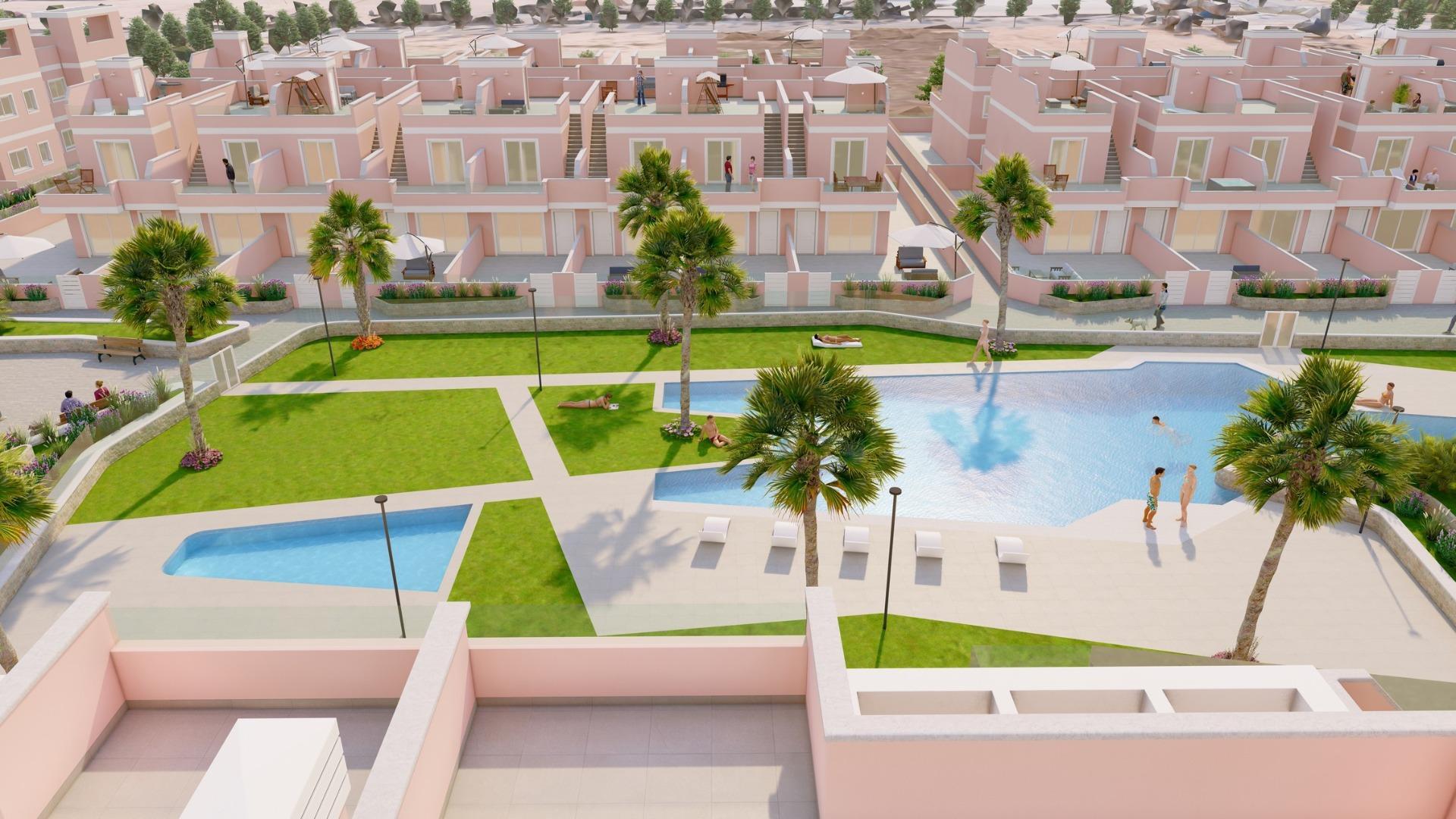 Apartamento de obra nueva con piscina privada en Pilar de la Horadada — 3 dorm.