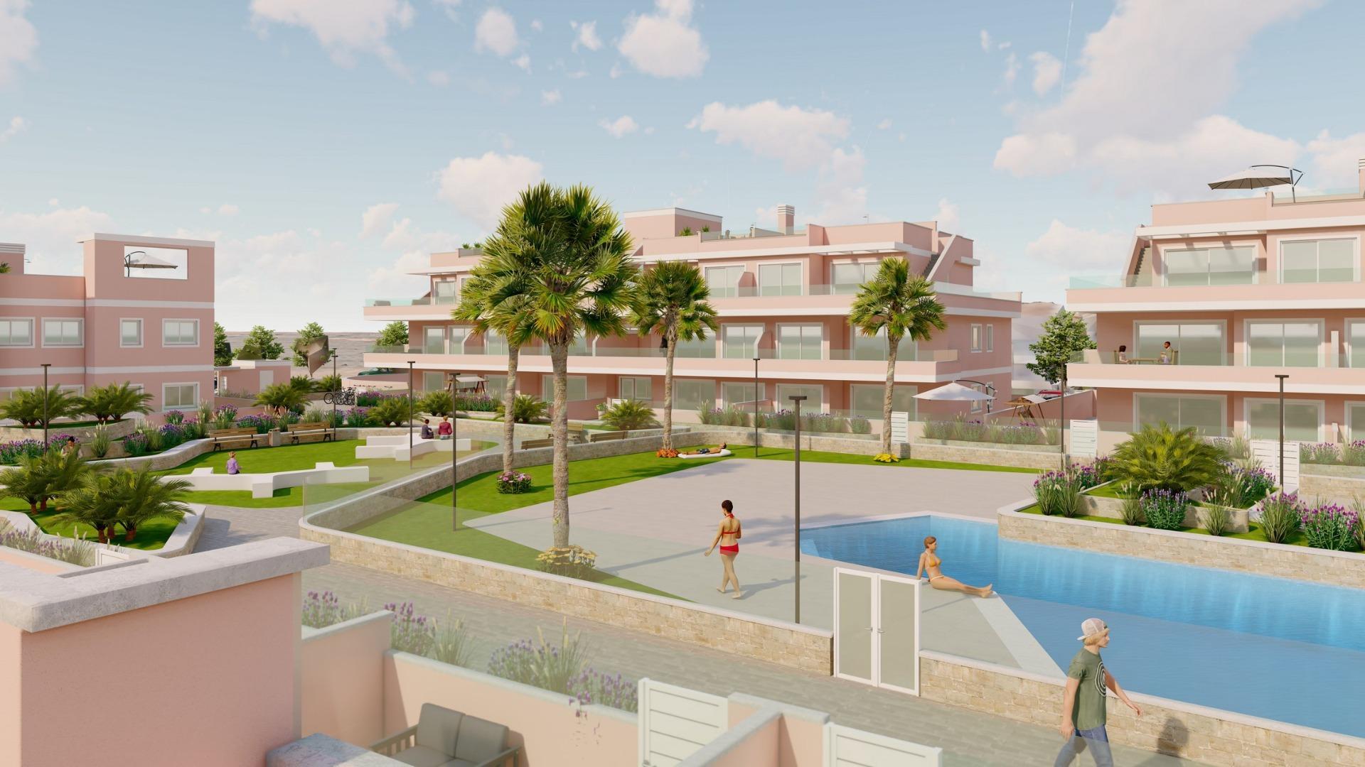 Apartamento de obra nueva con piscina privada en Pilar de la Horadada — 3 dorm.