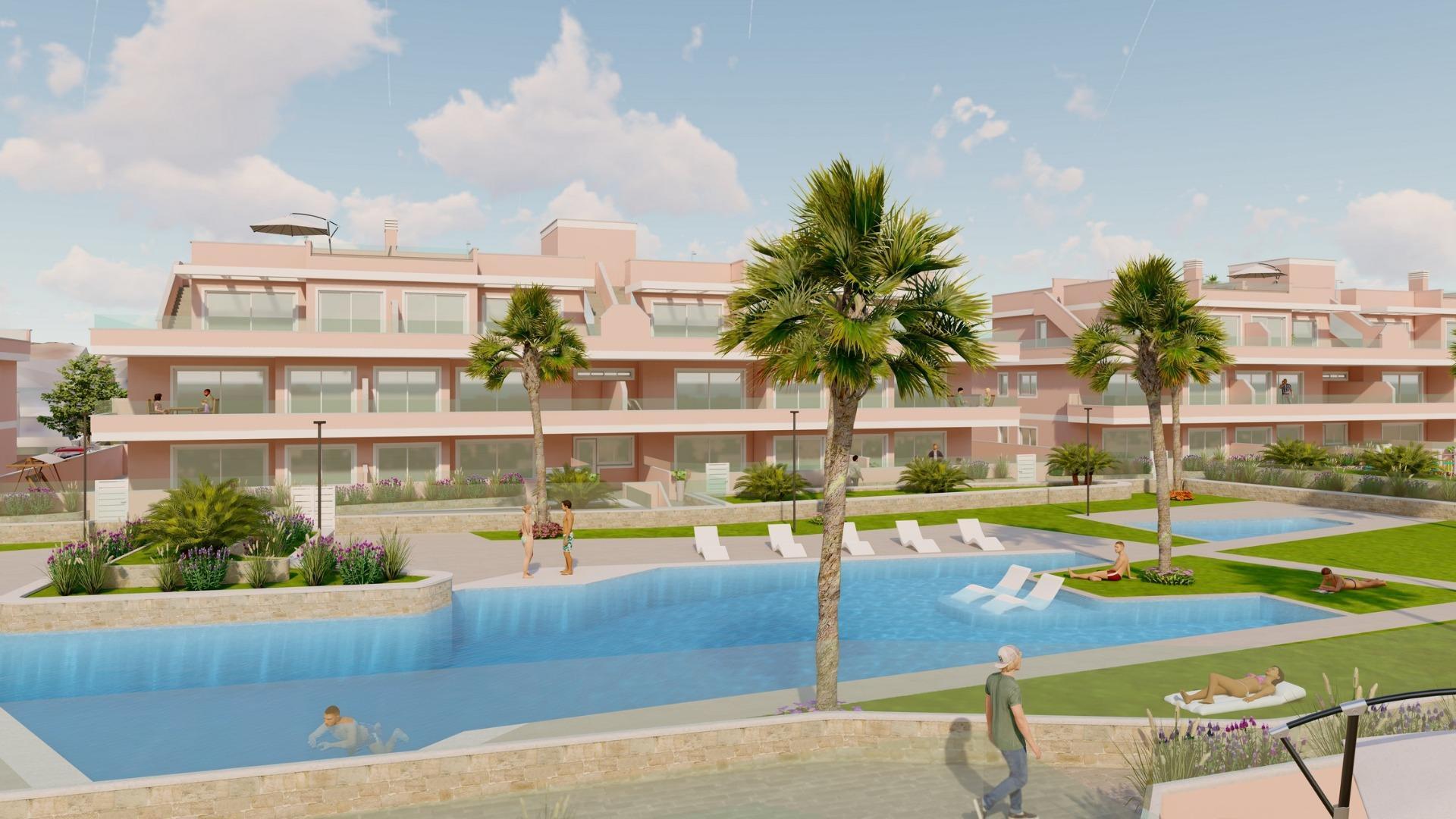 Apartamento de obra nueva con piscina privada en Pilar de la Horadada — 3 dorm.