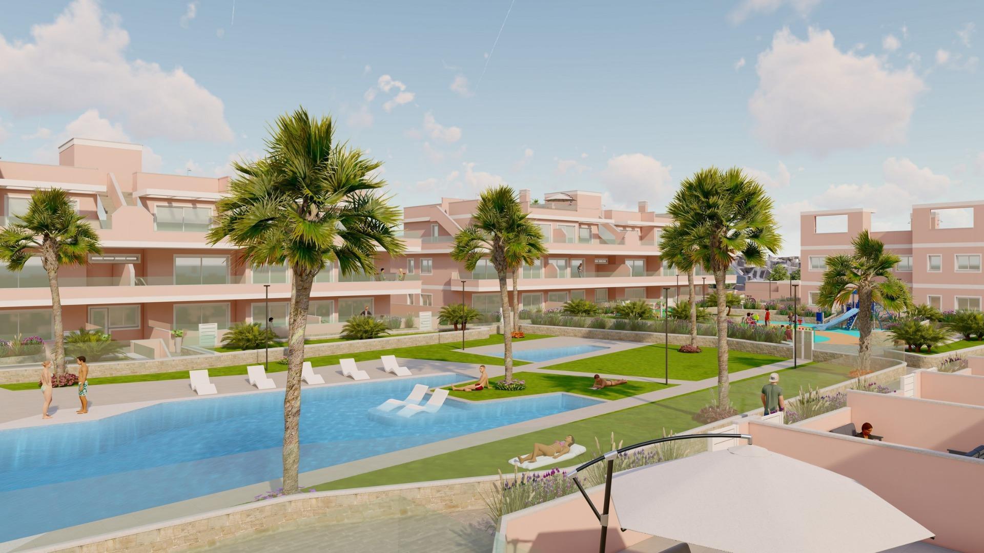 Apartamento de obra nueva con piscina privada en Pilar de la Horadada — 3 dorm.