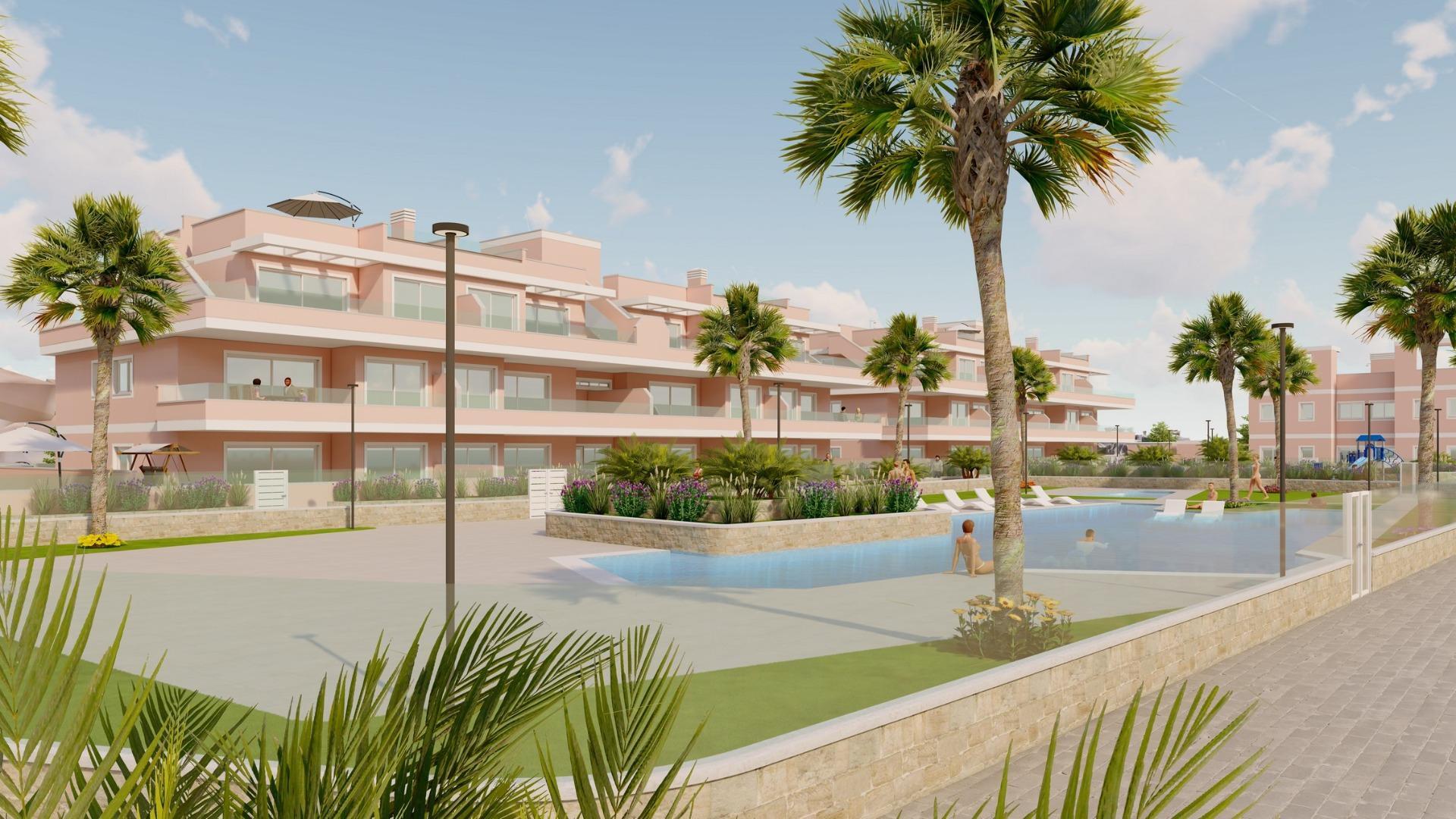 Apartamento de obra nueva con piscina privada en Pilar de la Horadada — 3 dorm.