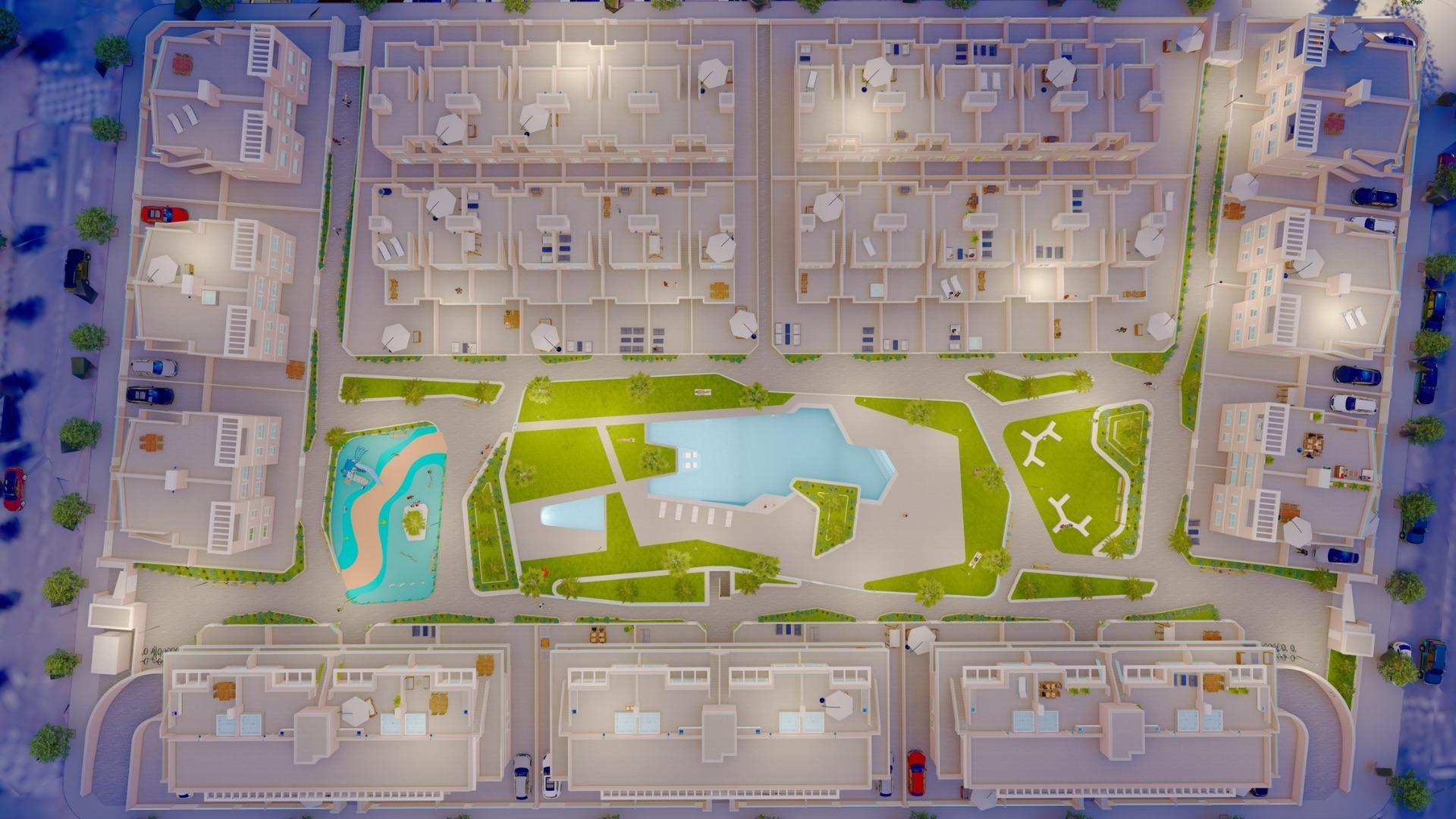 Apartamento de obra nueva con piscina privada en Pilar de la Horadada — 3 dorm.