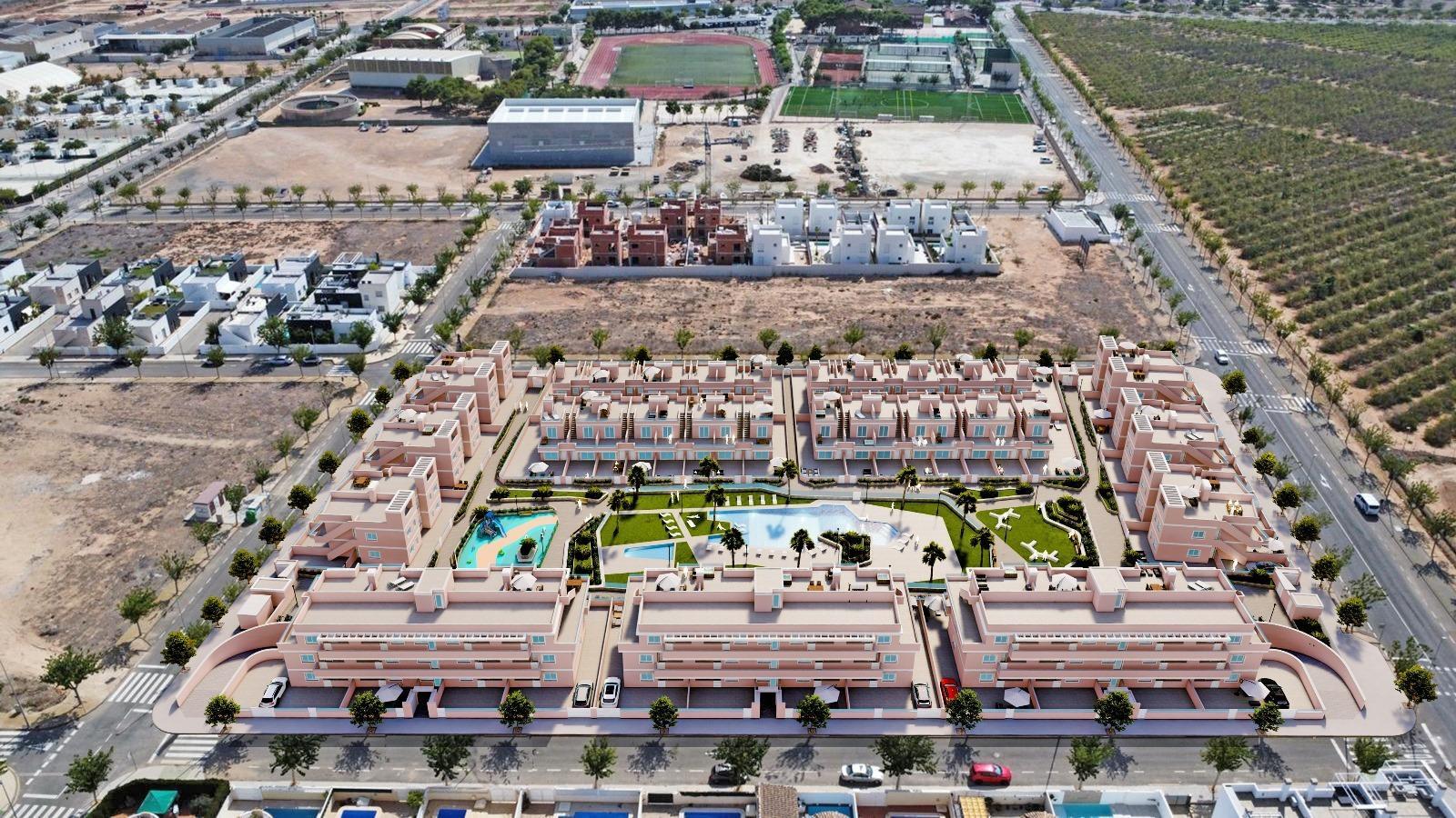 Apartamento de obra nueva con piscina privada en Pilar de la Horadada — 3 dorm.