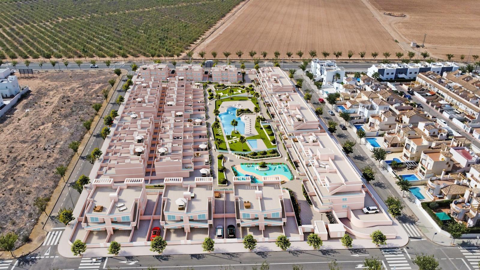 Apartamento de obra nueva con piscina privada en Pilar de la Horadada — 3 dorm.