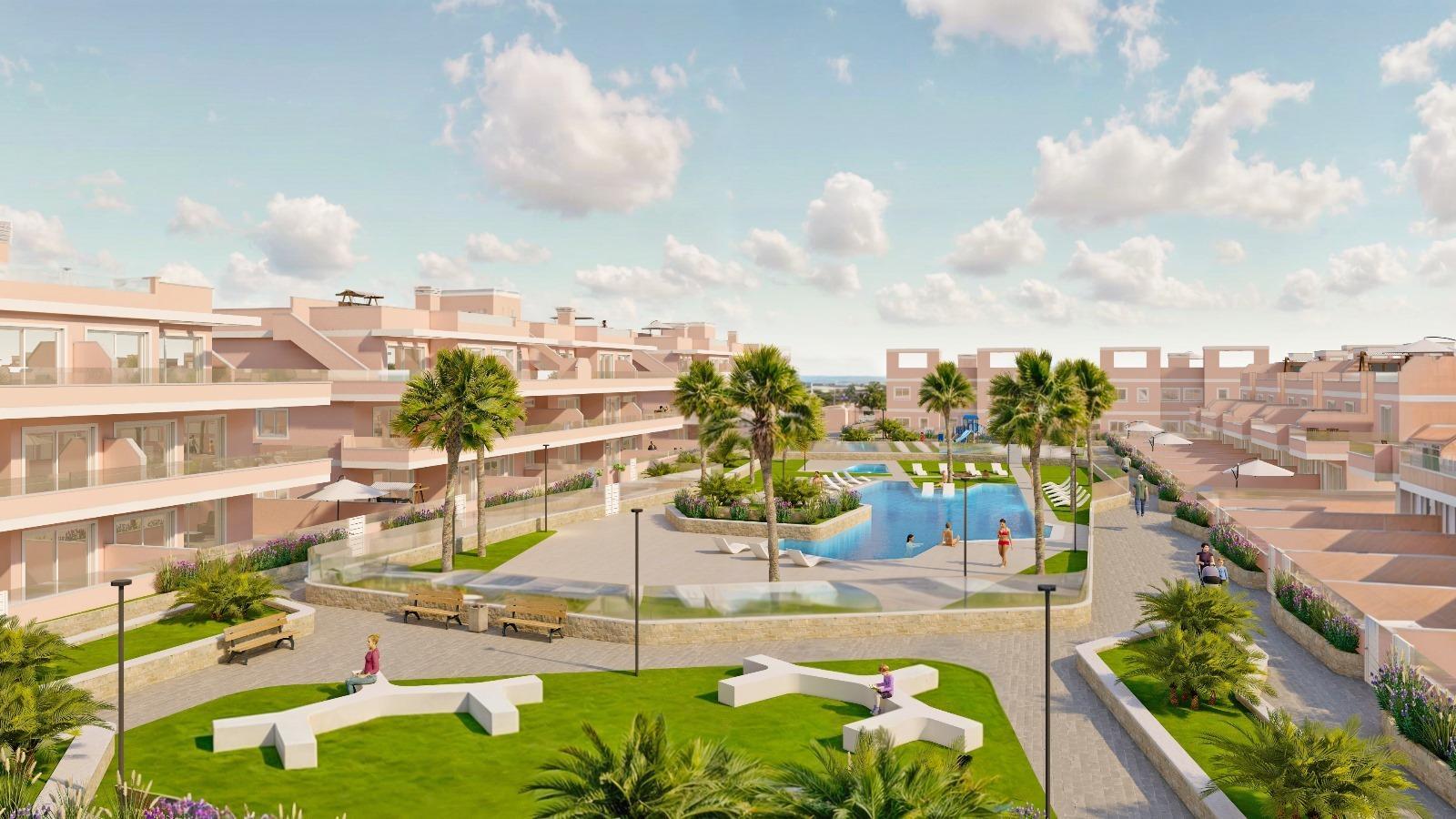 Apartamento de obra nueva con piscina privada en Pilar de la Horadada — 3 dorm.