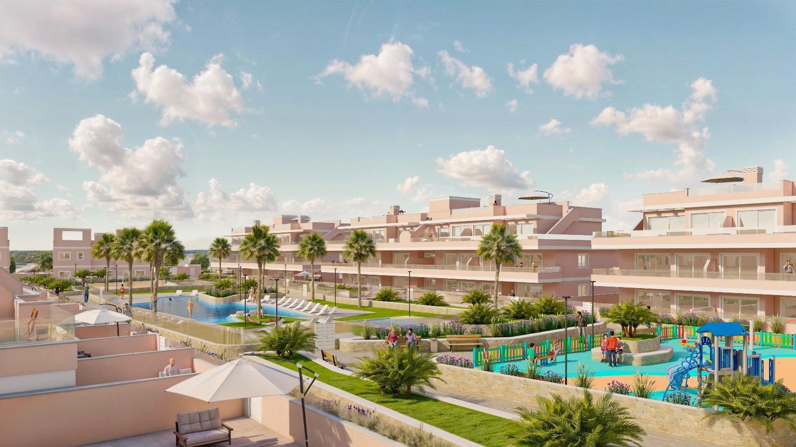 Apartamento de obra nueva con piscina privada en Pilar de la Horadada — 3 dorm.