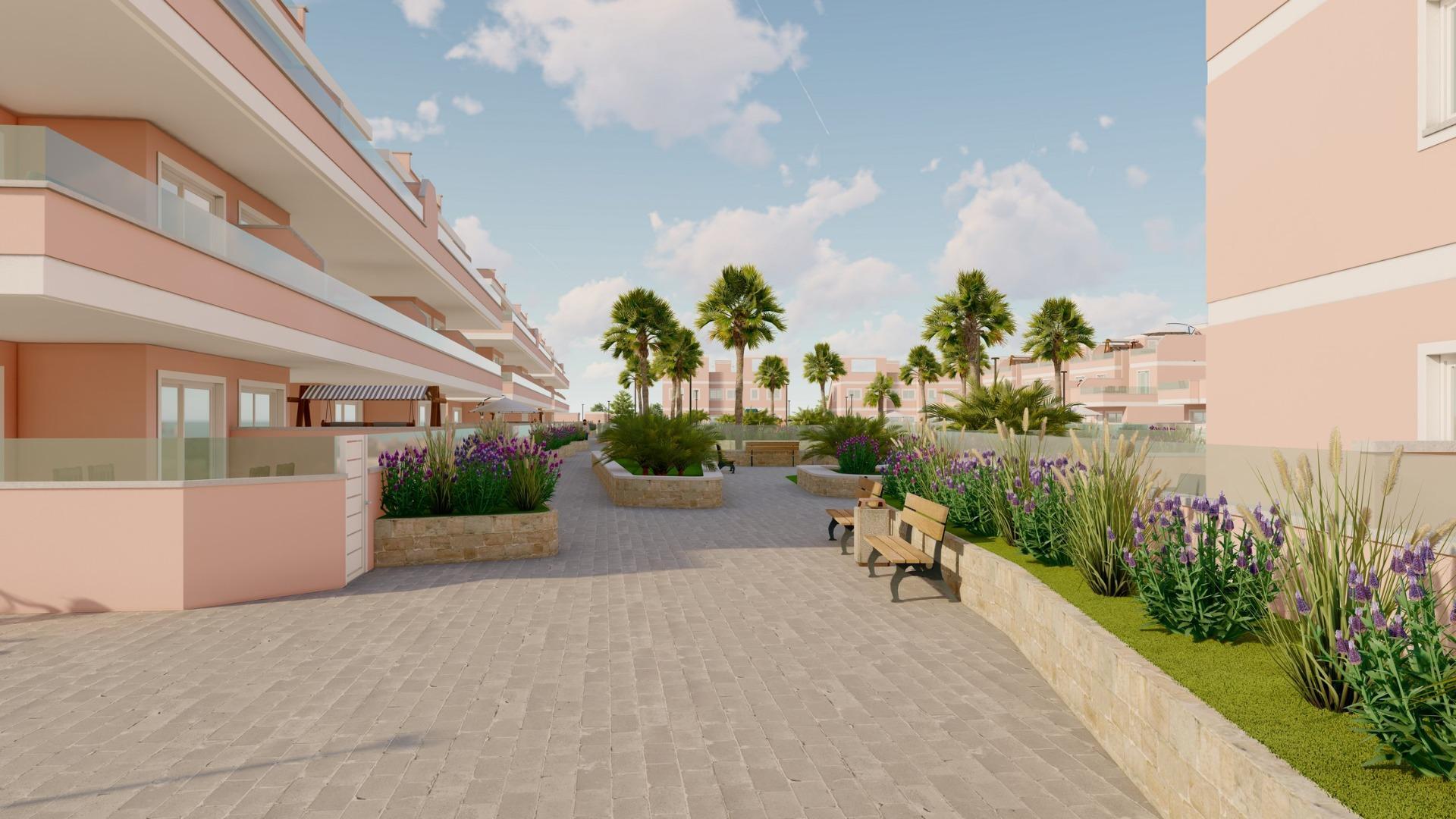 Apartamento de obra nueva con piscina privada en Pilar de la Horadada — 3 dorm.
