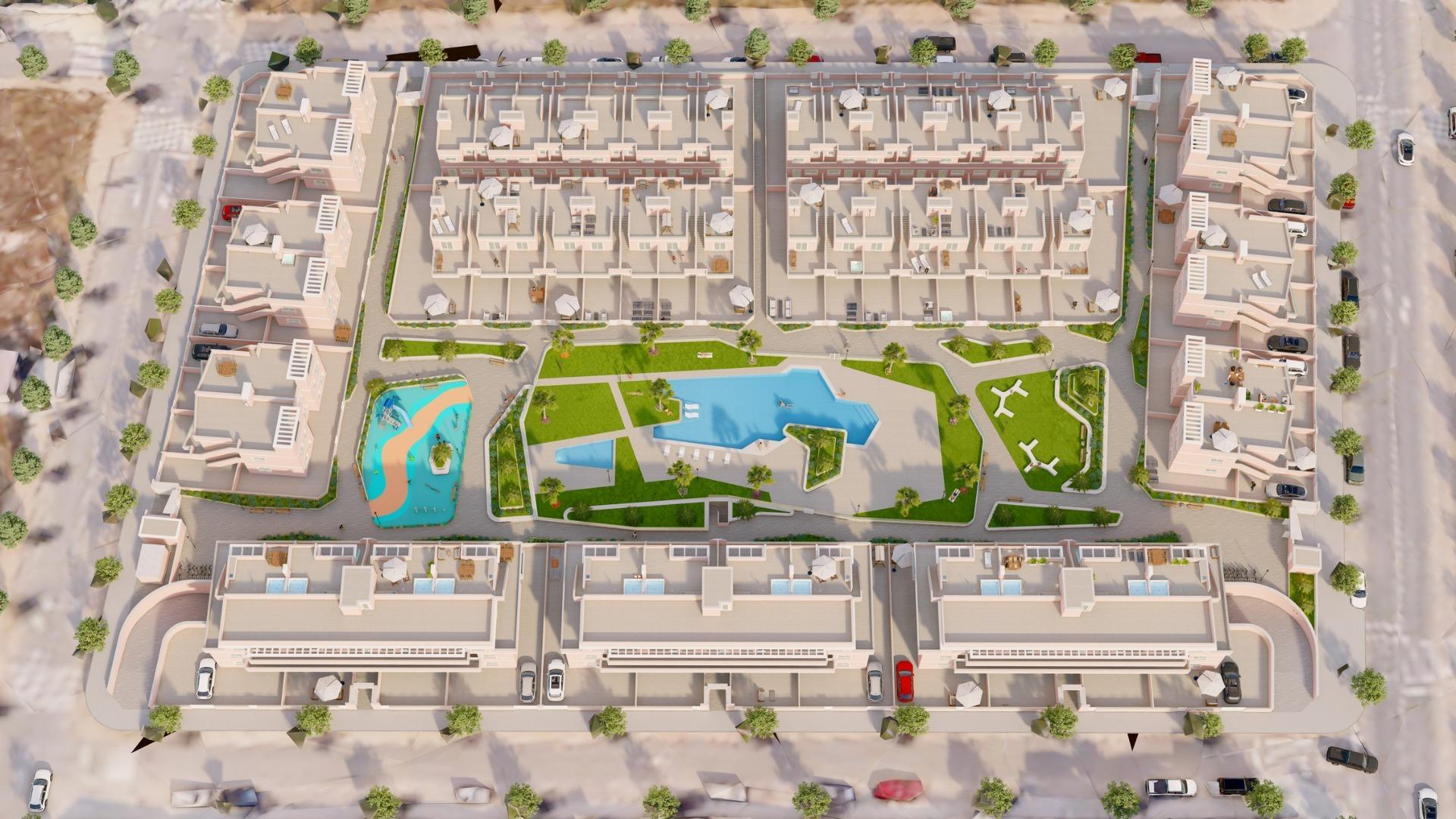 Apartamento de obra nueva con piscina privada en Pilar de la Horadada — 3 dorm.