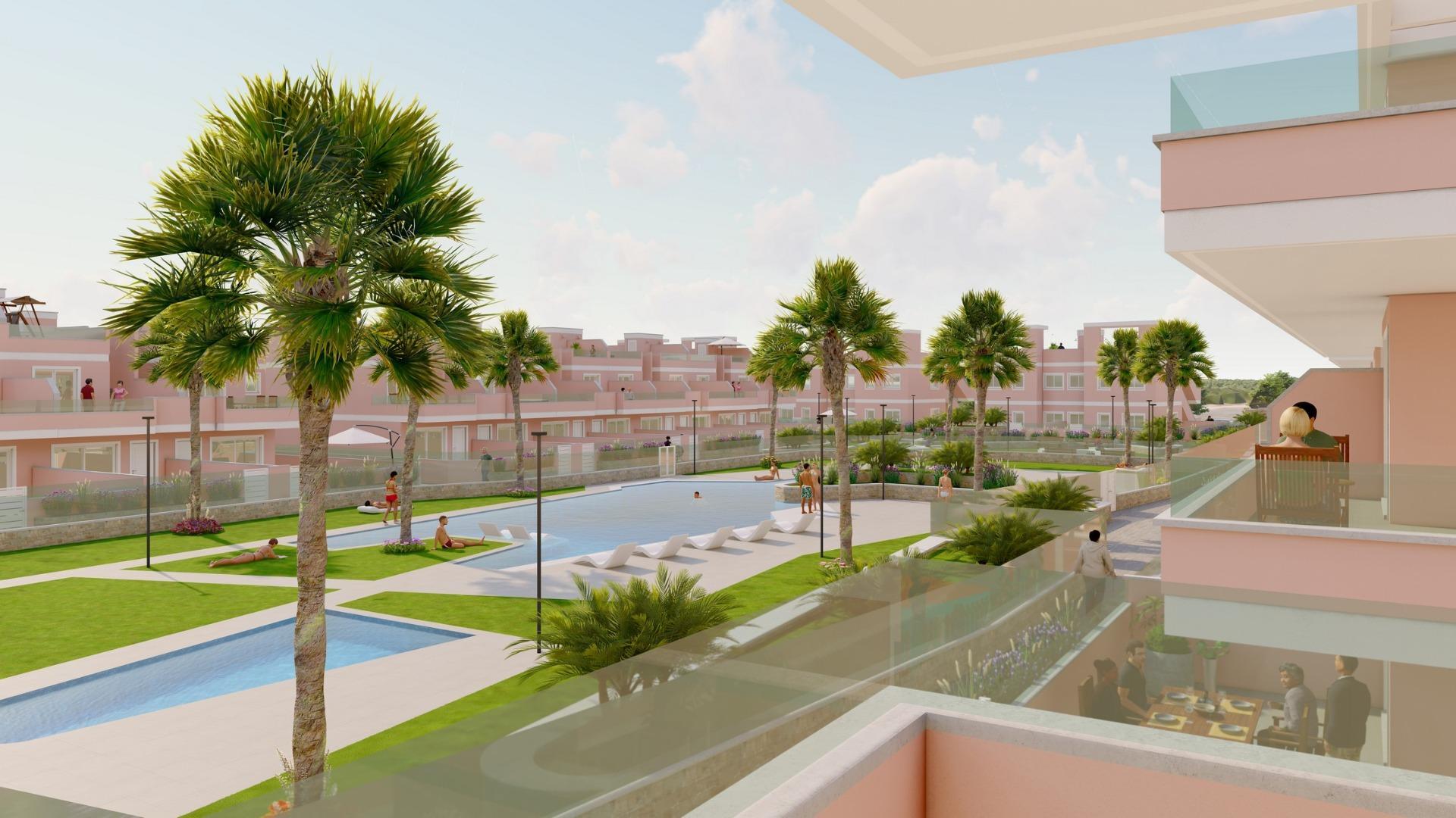 Apartamento de obra nueva con piscina privada en Pilar de la Horadada — 3 dorm.