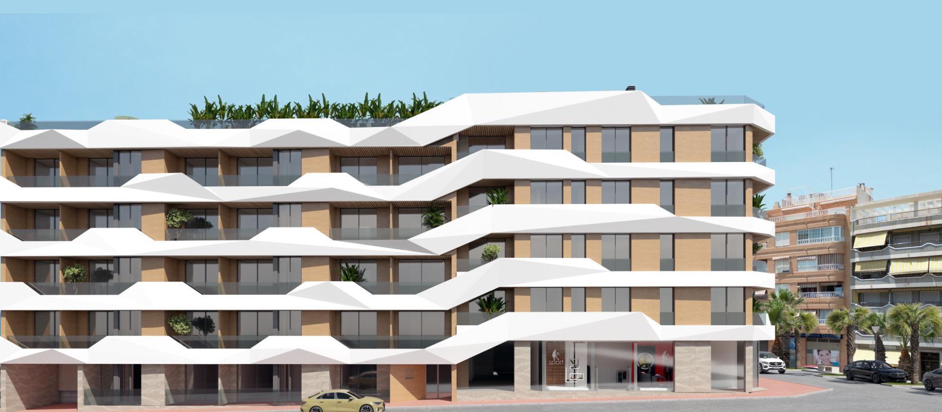 Ático de obra nueva con piscina privada en Guardamar del Segura – 2 dorm.
