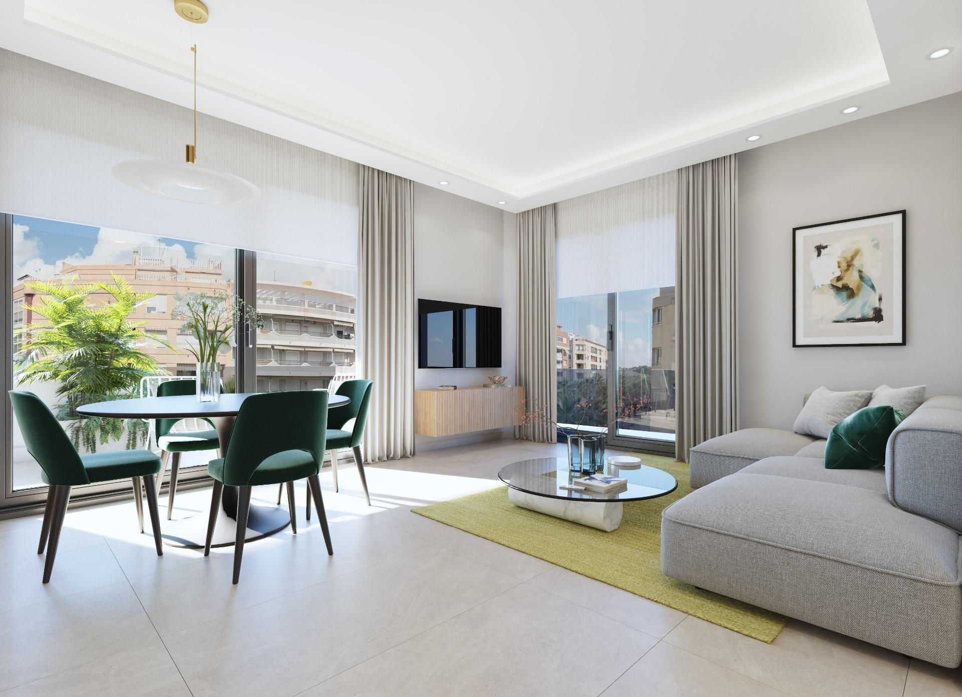 Ático de obra nueva con piscina privada en Guardamar del Segura – 2 dorm.