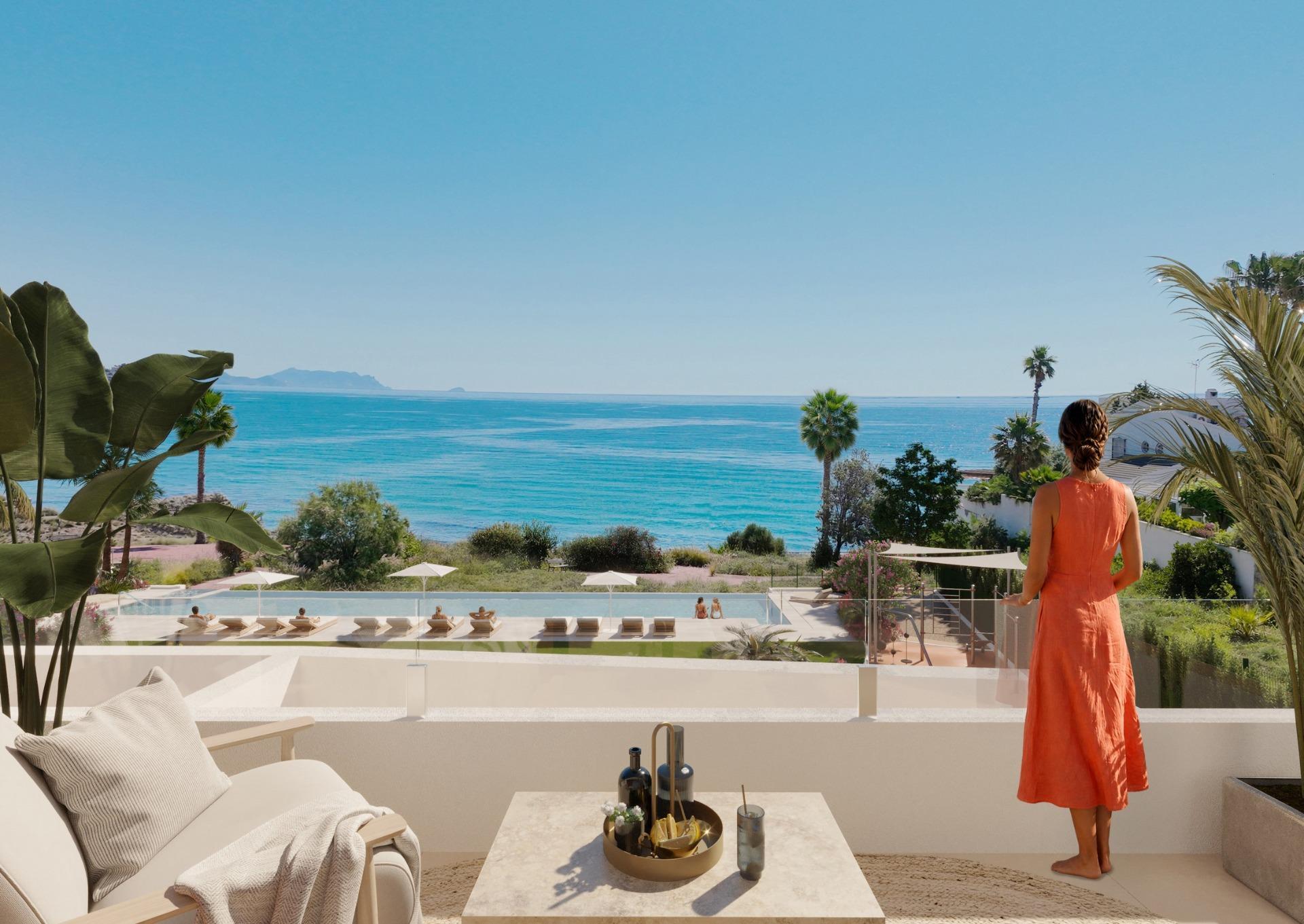 Obra nueva en 1ª línea de El Campello: 4 dorm, piscina privada y vistas al mar