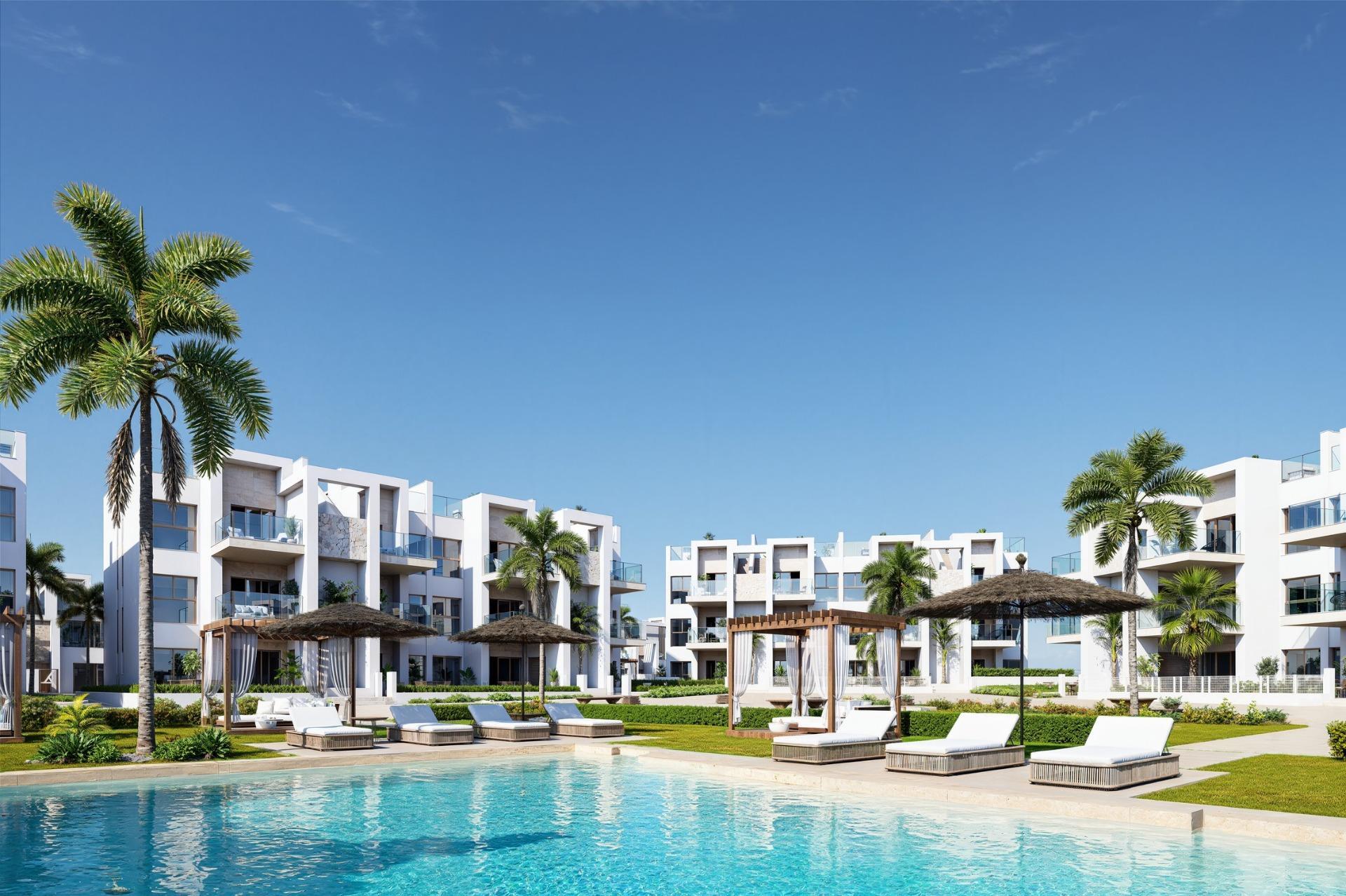 Apartamento de obra nueva en La Serena Golf con piscina privada — 3 dorm.