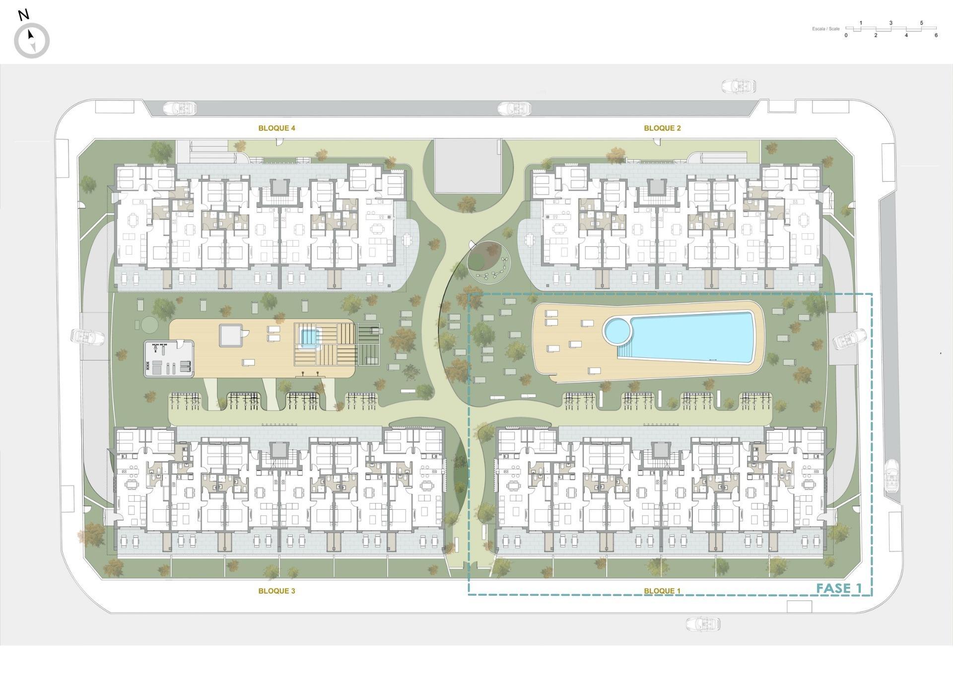 Apartamento de obra nueva con piscina privada en Pilar de la Horadada — 2 dorm.