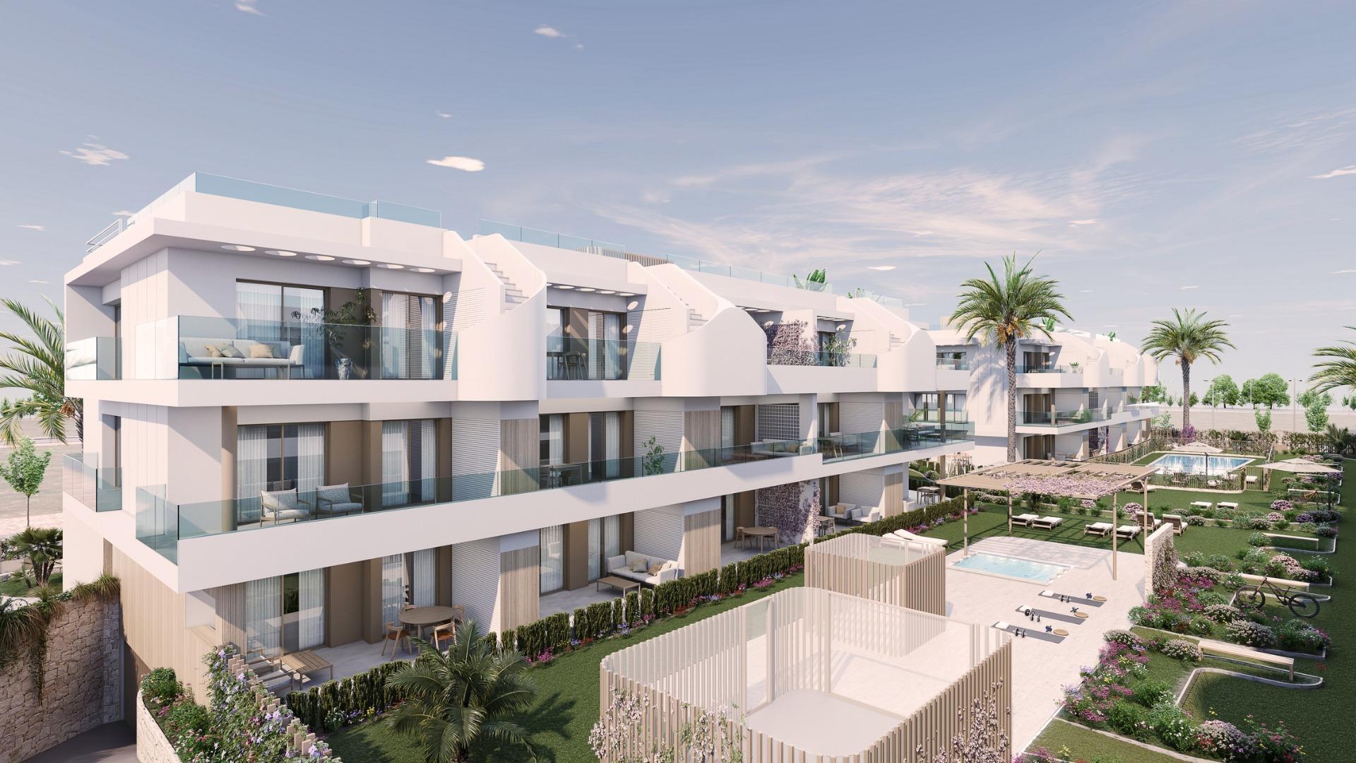 Apartamento de obra nueva con piscina privada en Pilar de la Horadada — 2 dorm.