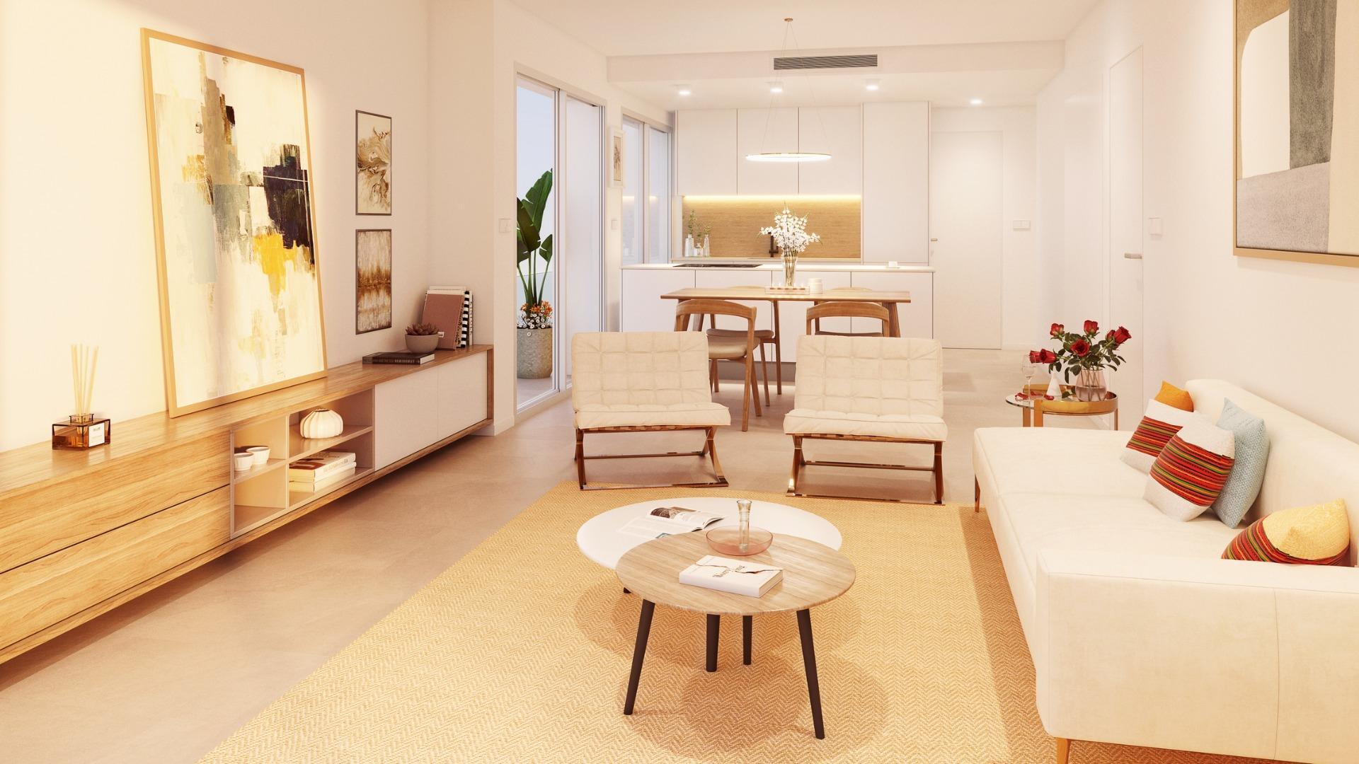 Apartamento de obra nueva con piscina privada en Pilar de la Horadada — 2 dorm.