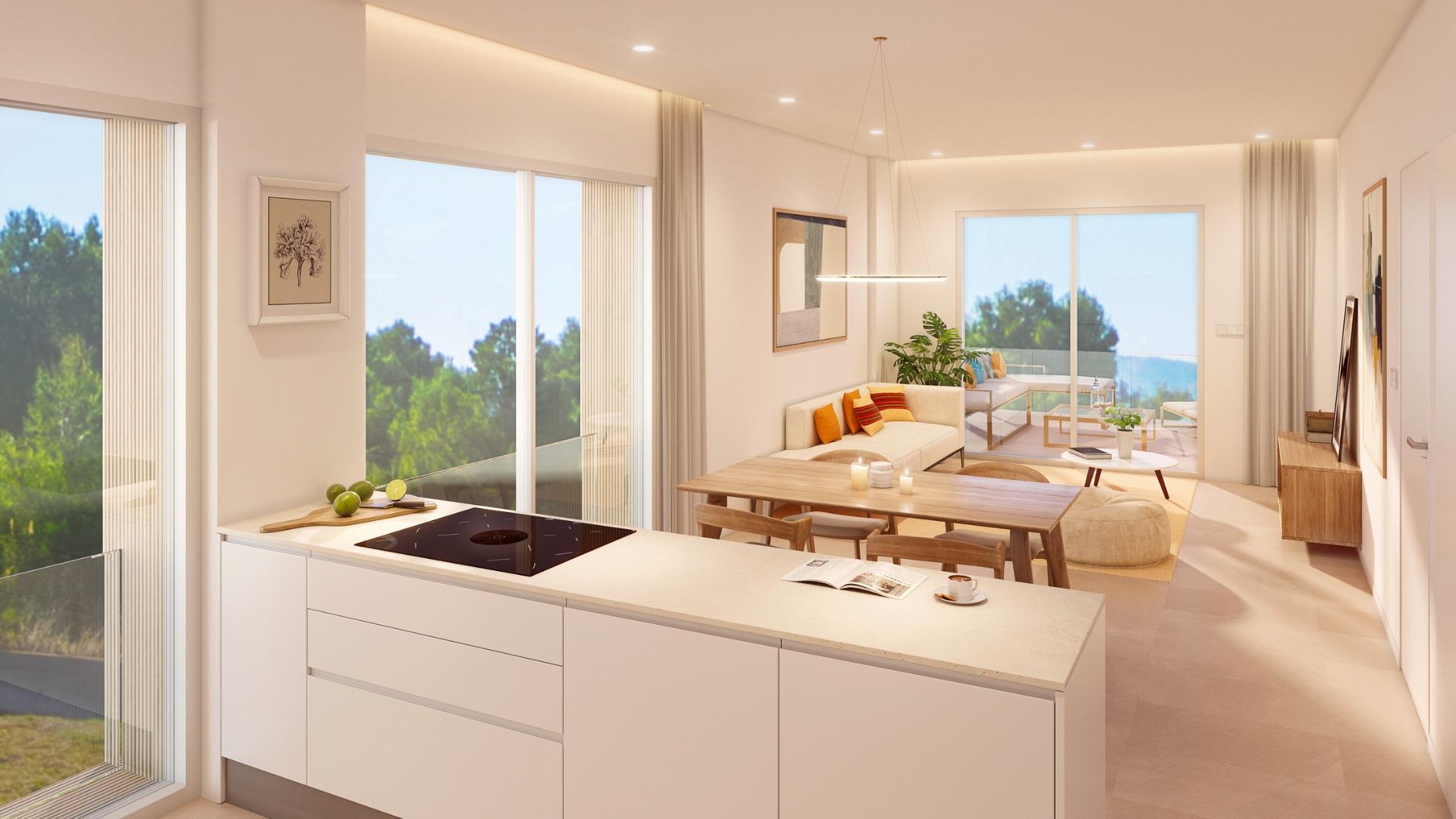 Apartamento de obra nueva con piscina privada en Pilar de la Horadada — 2 dorm.