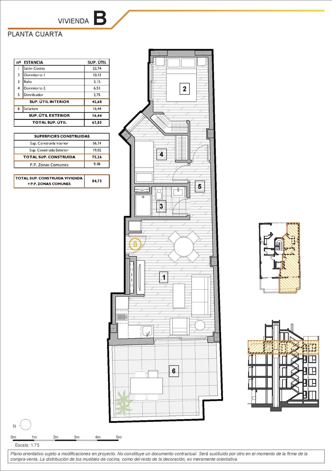 Ático de obra nueva con piscina privada en Guardamar del Segura — 2 dorm.