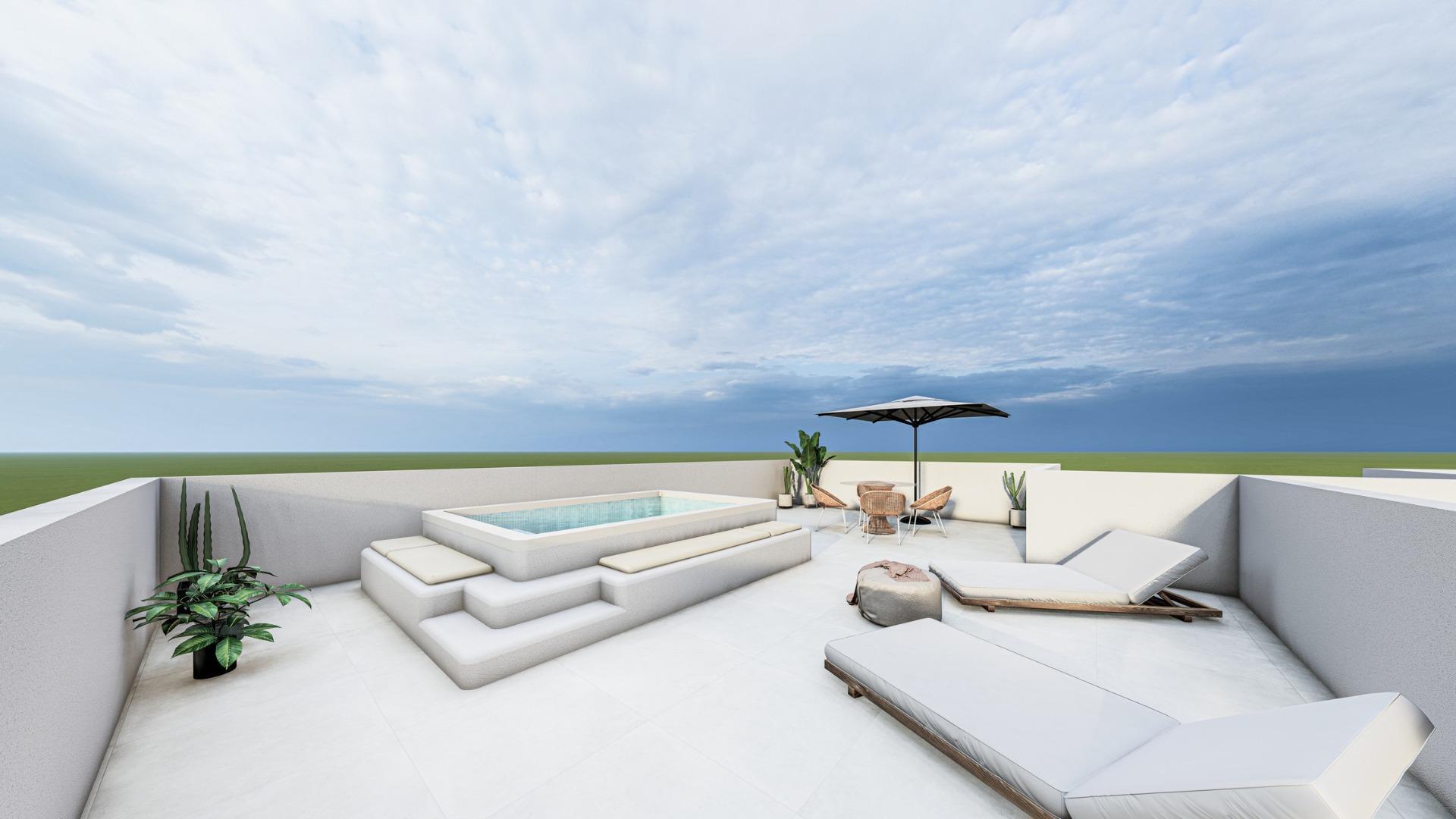 Chalet boutique de obra nueva a 800m de la playa en San Pedro del Pinatar - 2 dorm.