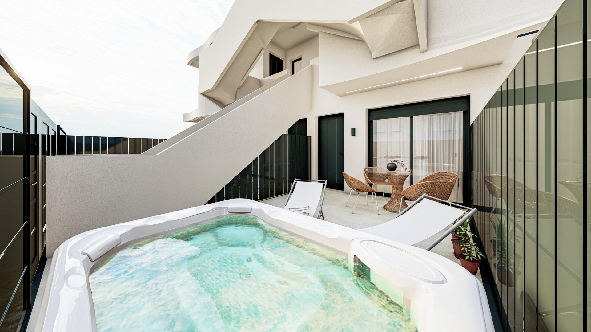 Chalet boutique de obra nueva con piscina privada en San Pedro del Pinatar