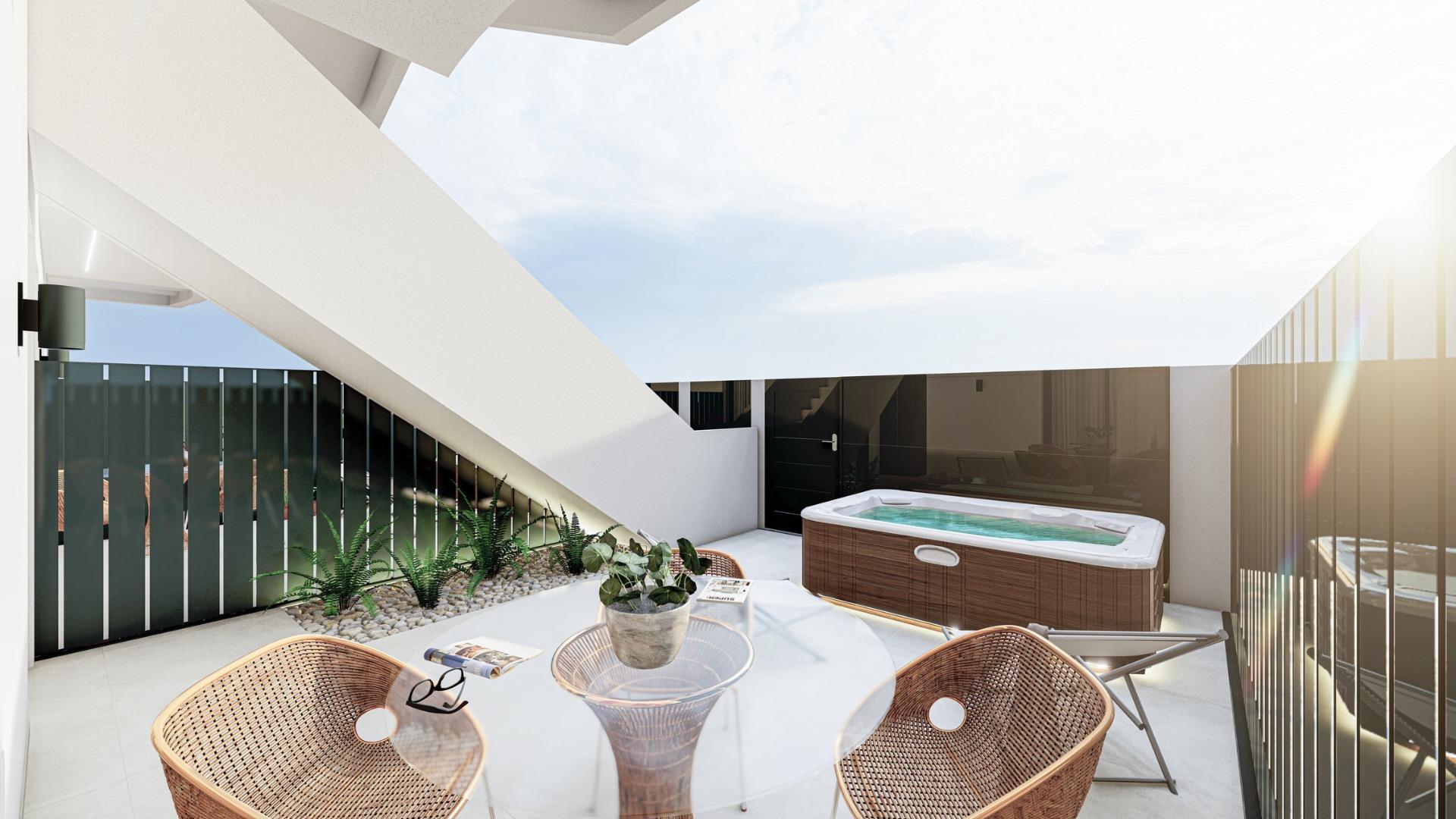Chalet boutique de obra nueva con piscina privada en San Pedro del Pinatar