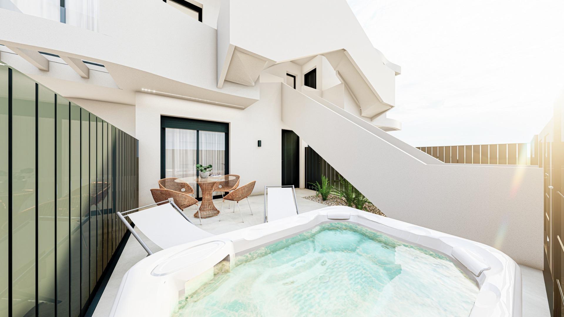 Chalet boutique de obra nueva con piscina privada en San Pedro del Pinatar