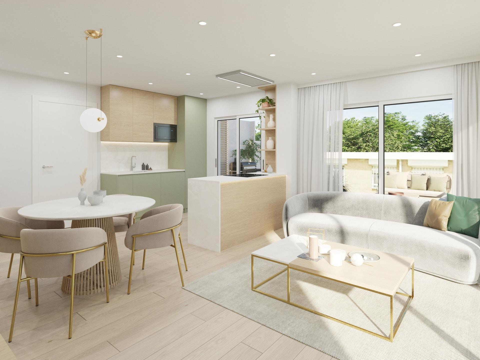 Ático de diseño con piscina privada en el centro de Guardamar — Obra nueva