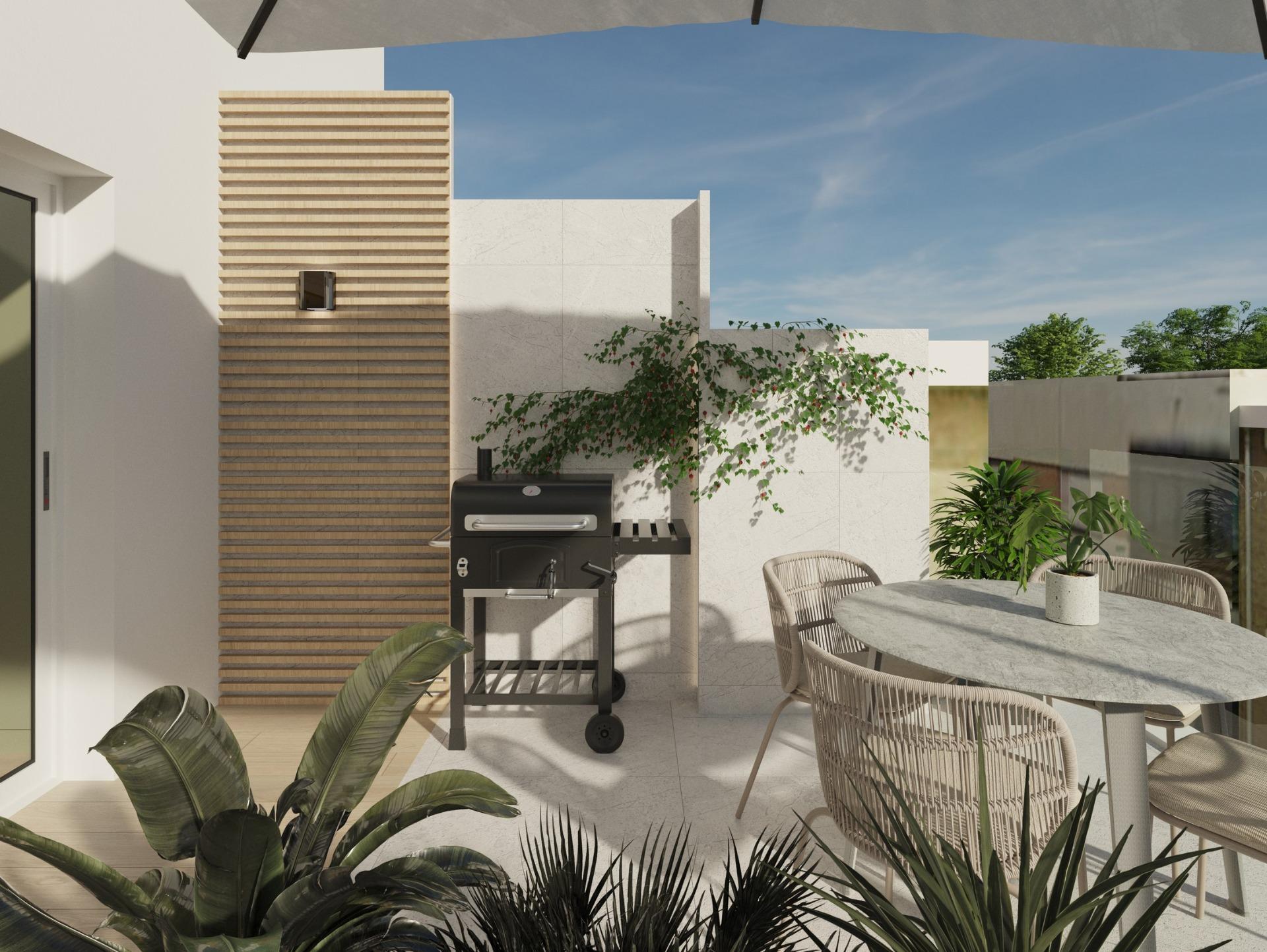 Ático de diseño con piscina privada en el centro de Guardamar — Obra nueva