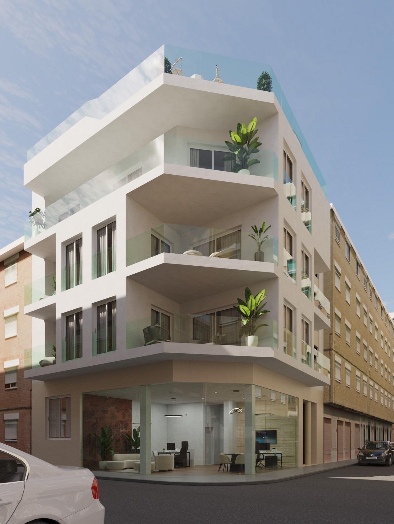 Estudio de obra nueva a 600m de la playa en Guardamar del Segura — Diseño Boutique