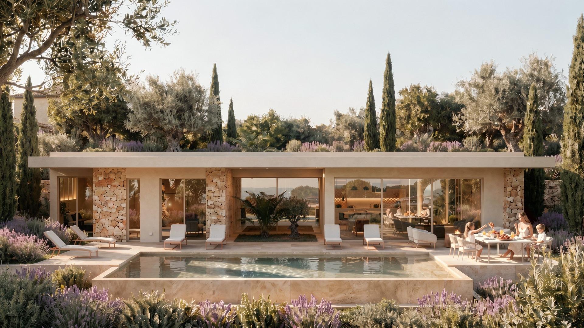 Villa de diseño con piscina en parcela de 10.000 m² en La Romana — 3 dorm.
