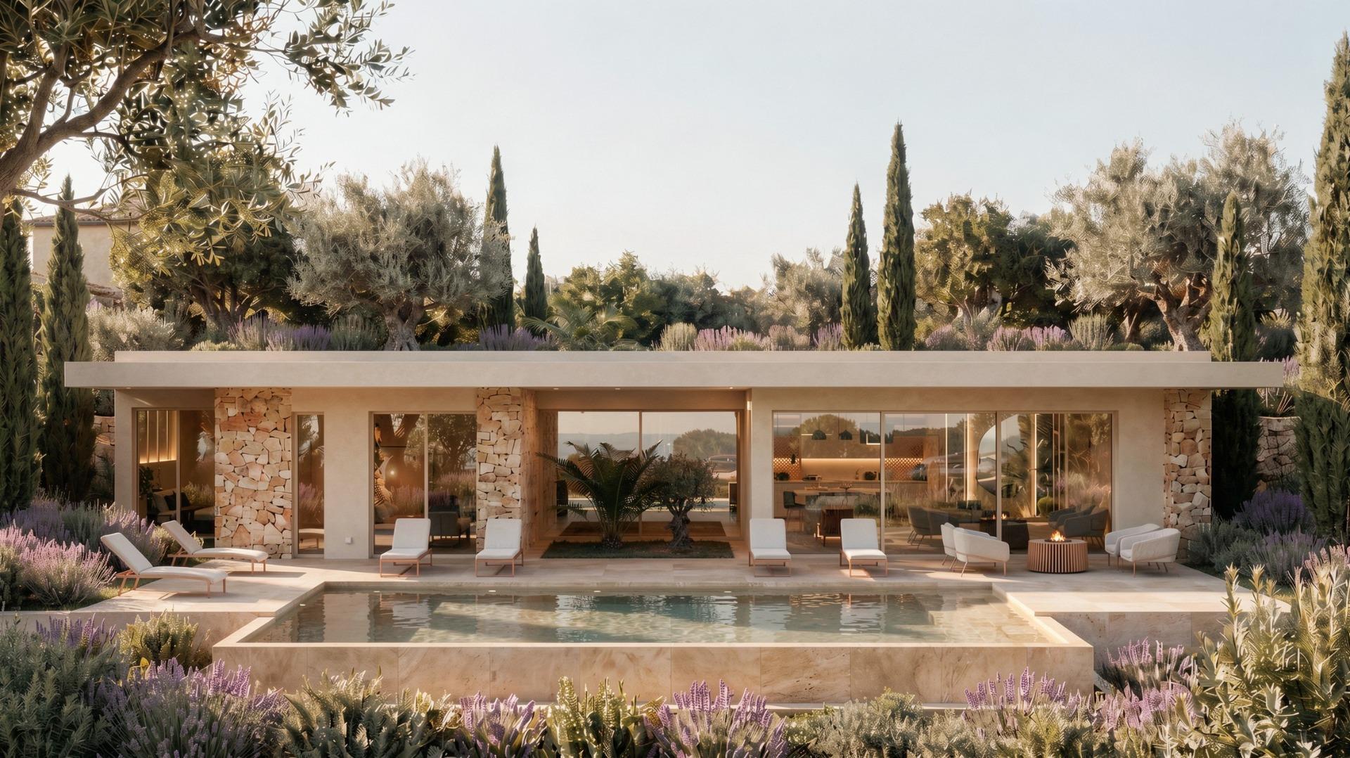 Villa de diseño con piscina en parcela de 10.000 m² en La Romana — 3 dorm.