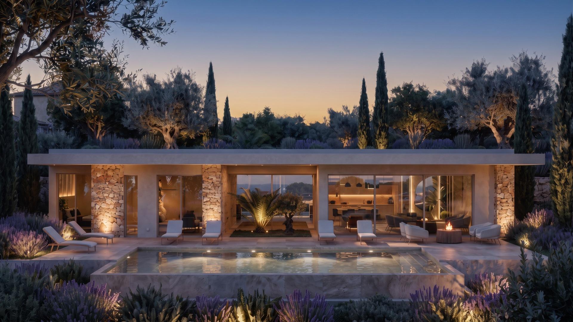 Villa de diseño con piscina en parcela de 10.000 m² en La Romana — 3 dorm.