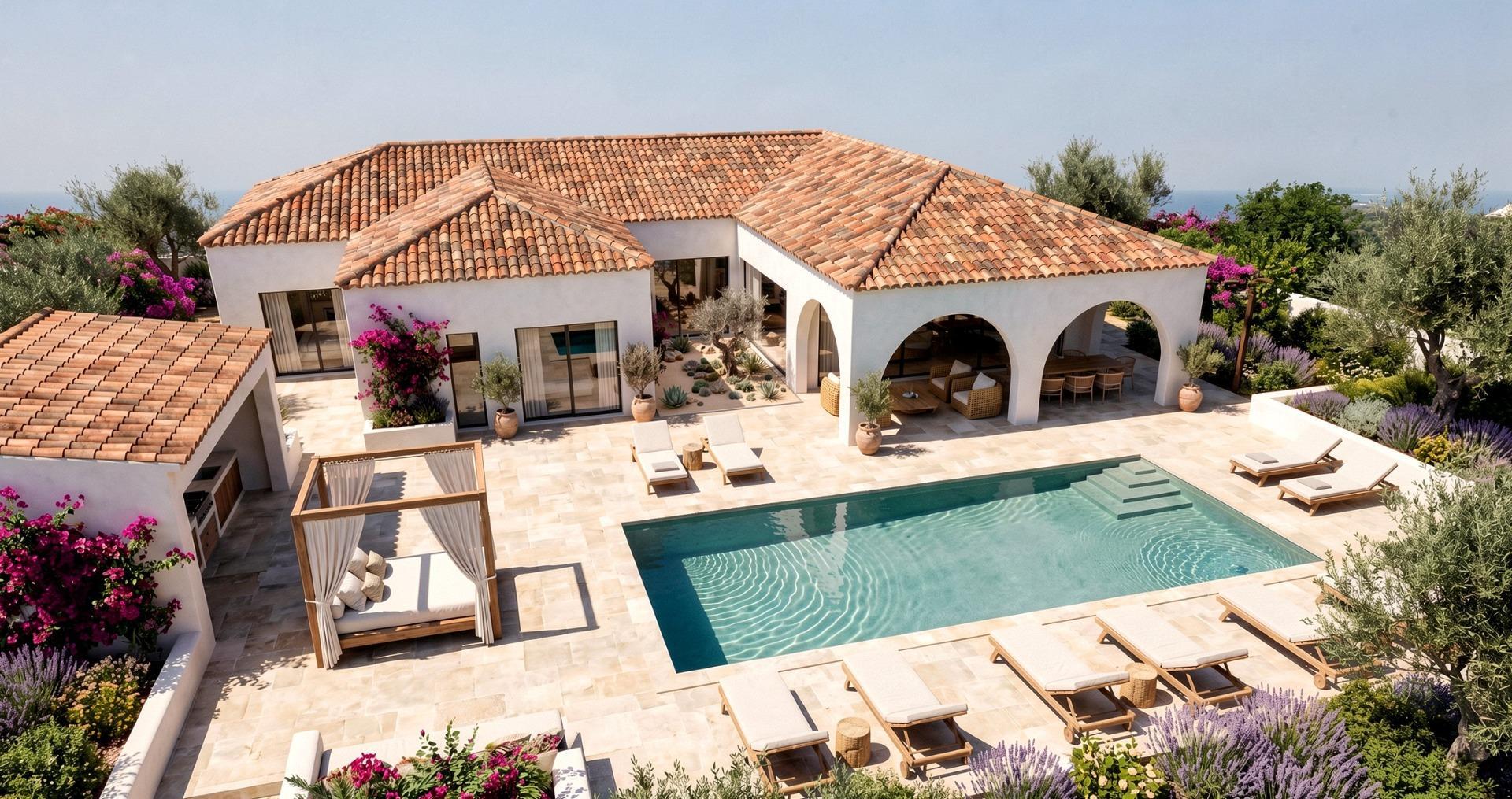 Villa de diseño con piscina en parcela de 10.000 m² en La Romana — 3 dorm.