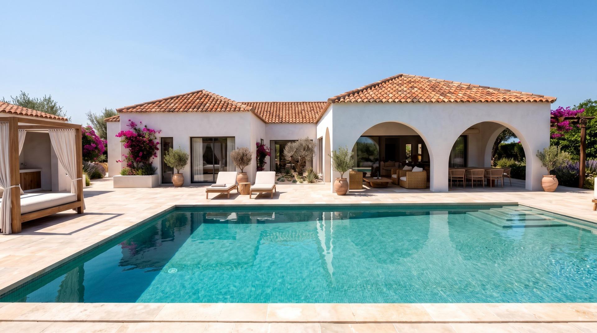 Villa de diseño con piscina en parcela de 10.000 m² en La Romana — 3 dorm.