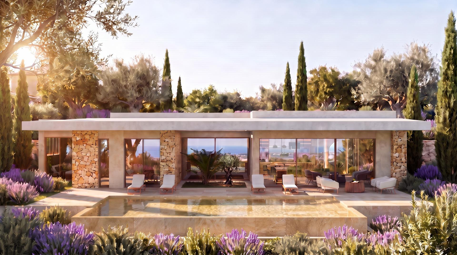 Villa de diseño con piscina en parcela de 10.000 m² en La Romana — 3 dorm.