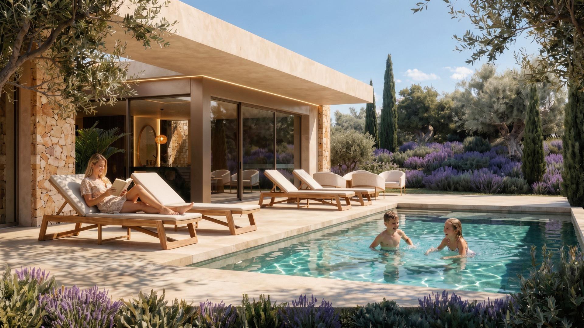 Villa de diseño con piscina en parcela de 10.000 m² en La Romana — 3 dorm.