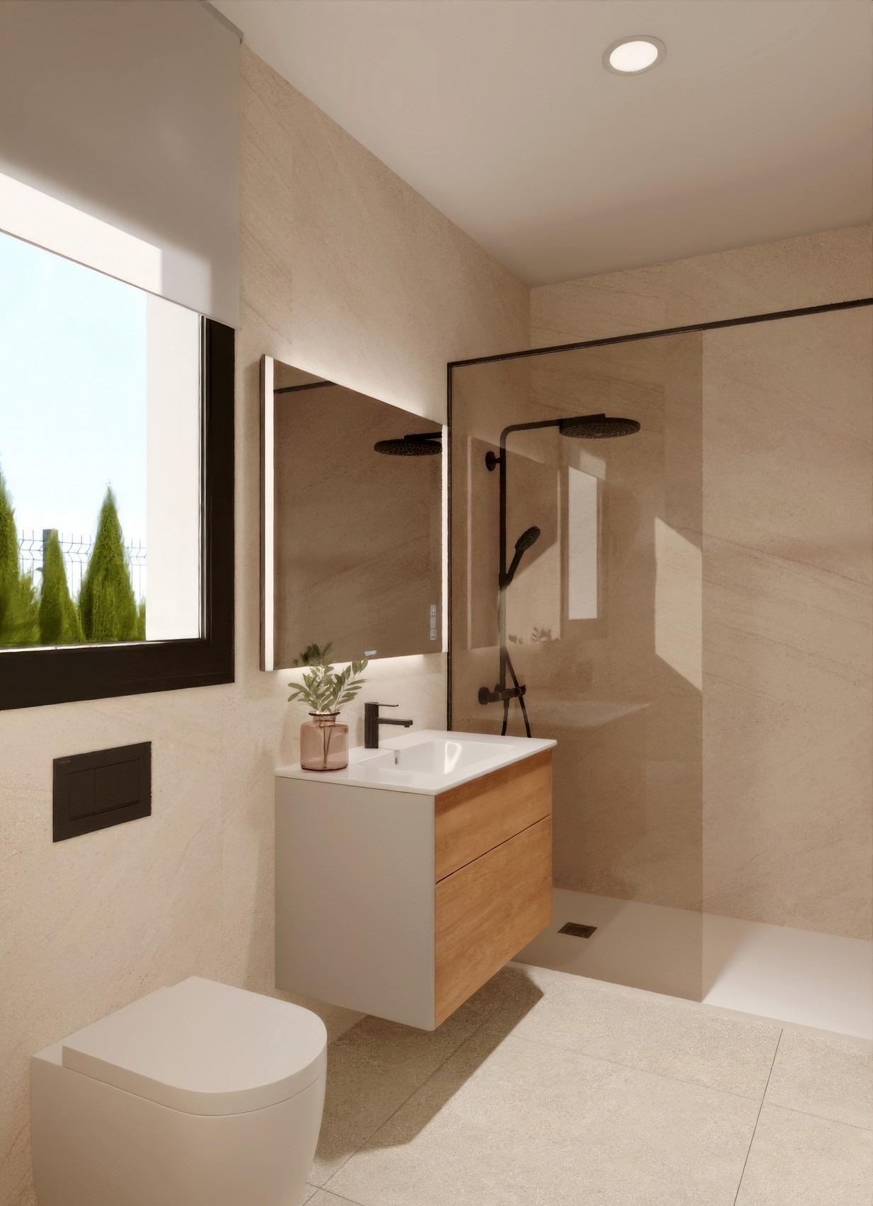 Villa de obra nueva con piscina privada en Hacienda del Álamo Golf — 2 dorm.