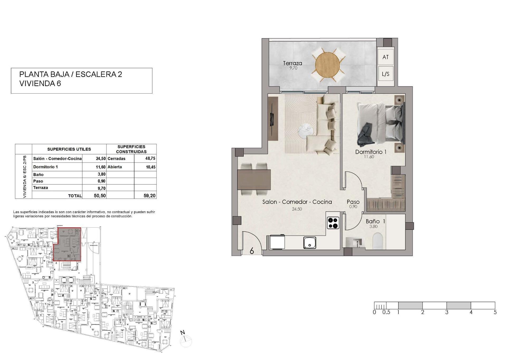 Apartamento de obra nueva con piscina privada en el centro de Santa Pola