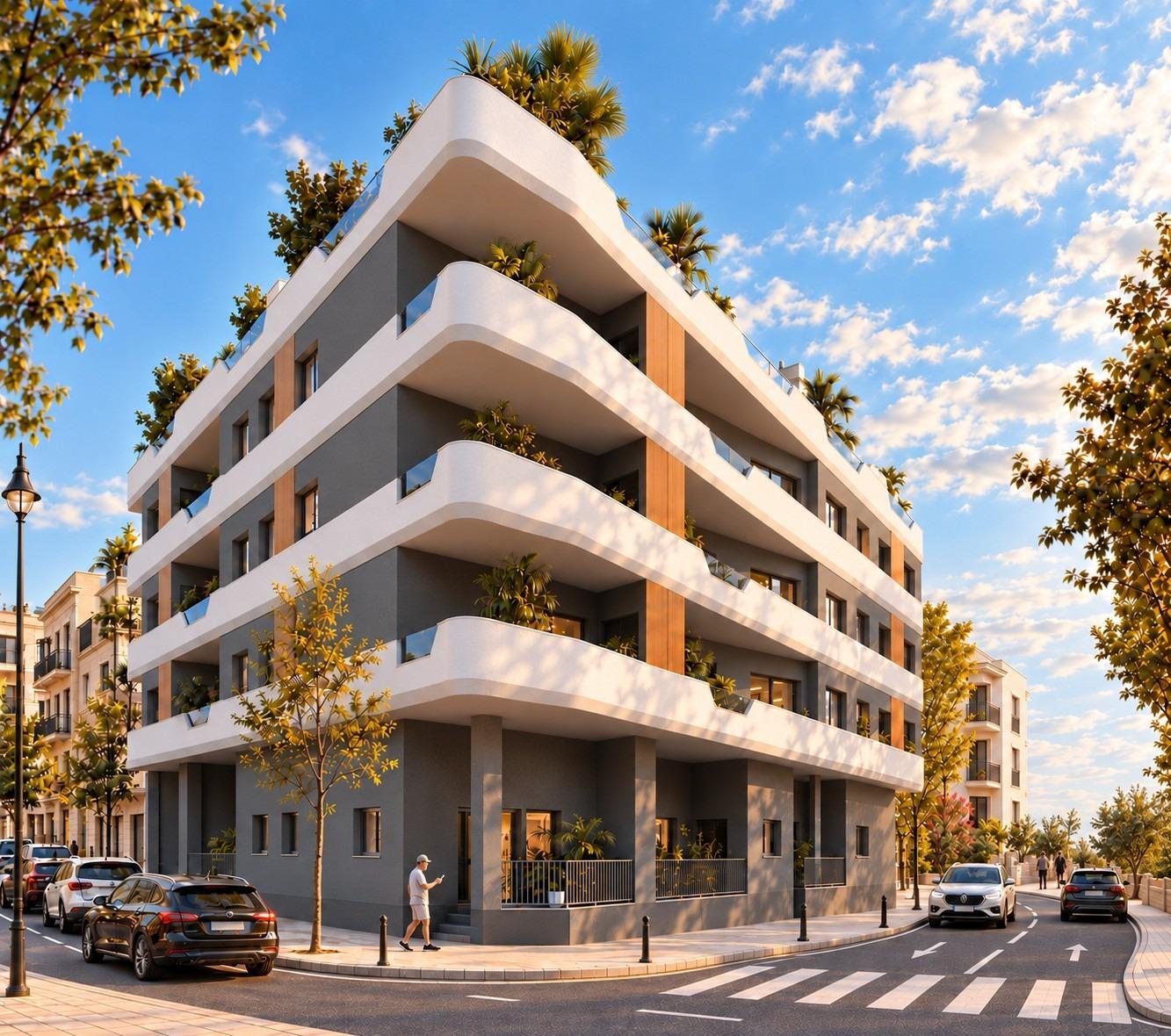 Apartamento de obra nueva en Santa Pola con piscina — a 1km de la playa