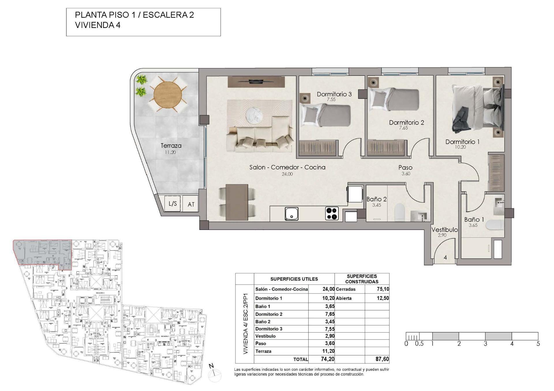 Apartamento de obra nueva con piscina privada en el centro de Santa Pola