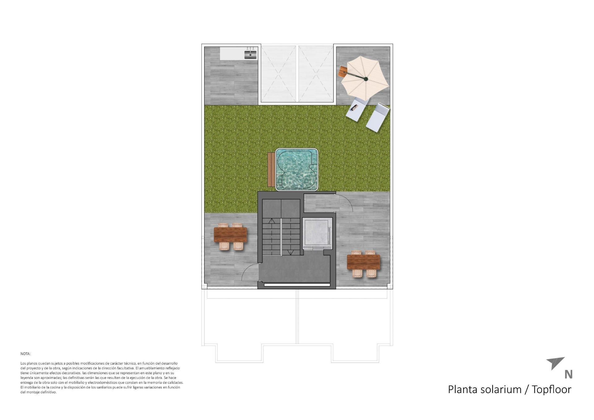 Apartamento de obra nueva a 100m de la playa en Torre de la Horadada — 2 dorm.