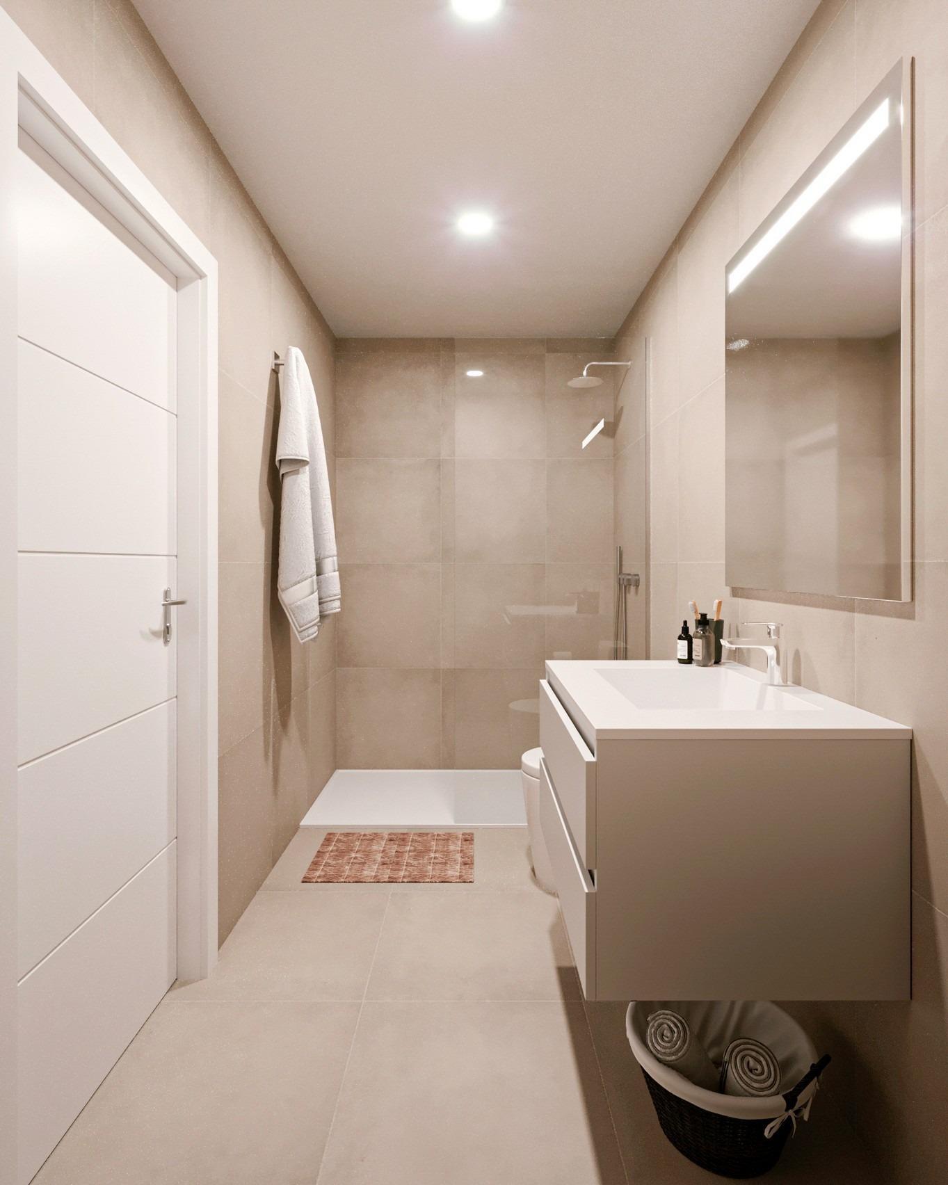 Piso de obra nueva con piscina privada y solárium en Fuente Álamo — 2 dorm.