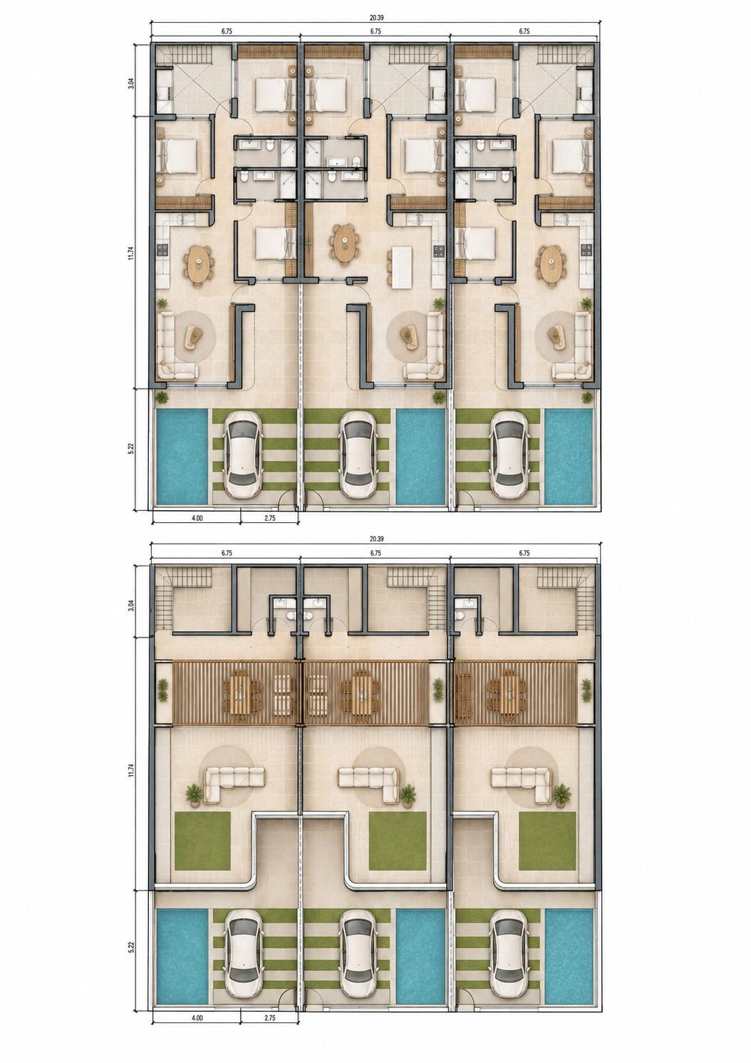 Piso de obra nueva con piscina privada y solárium en San Pedro del Pinatar
