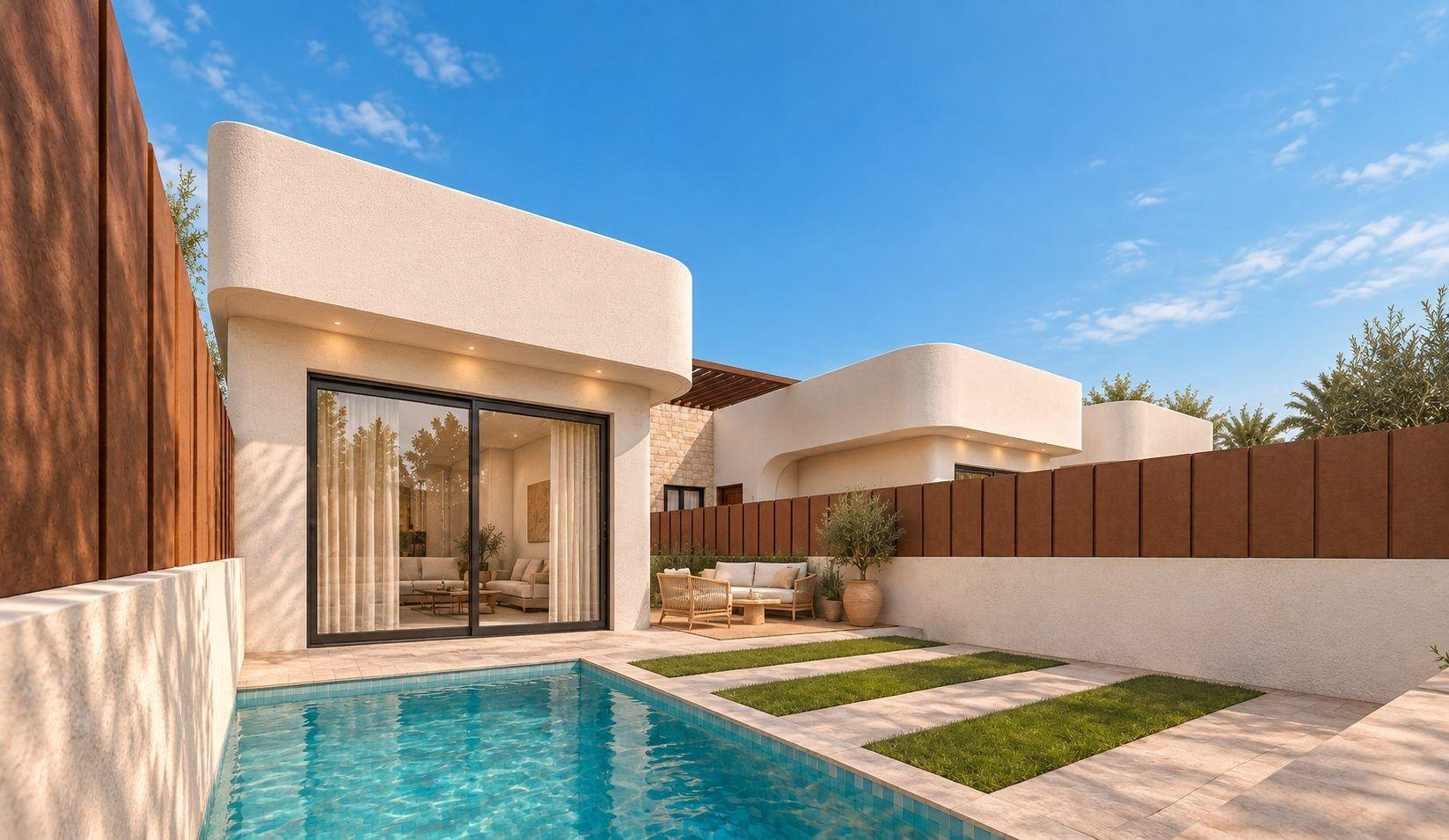Piso de obra nueva con piscina privada y solárium en San Pedro del Pinatar