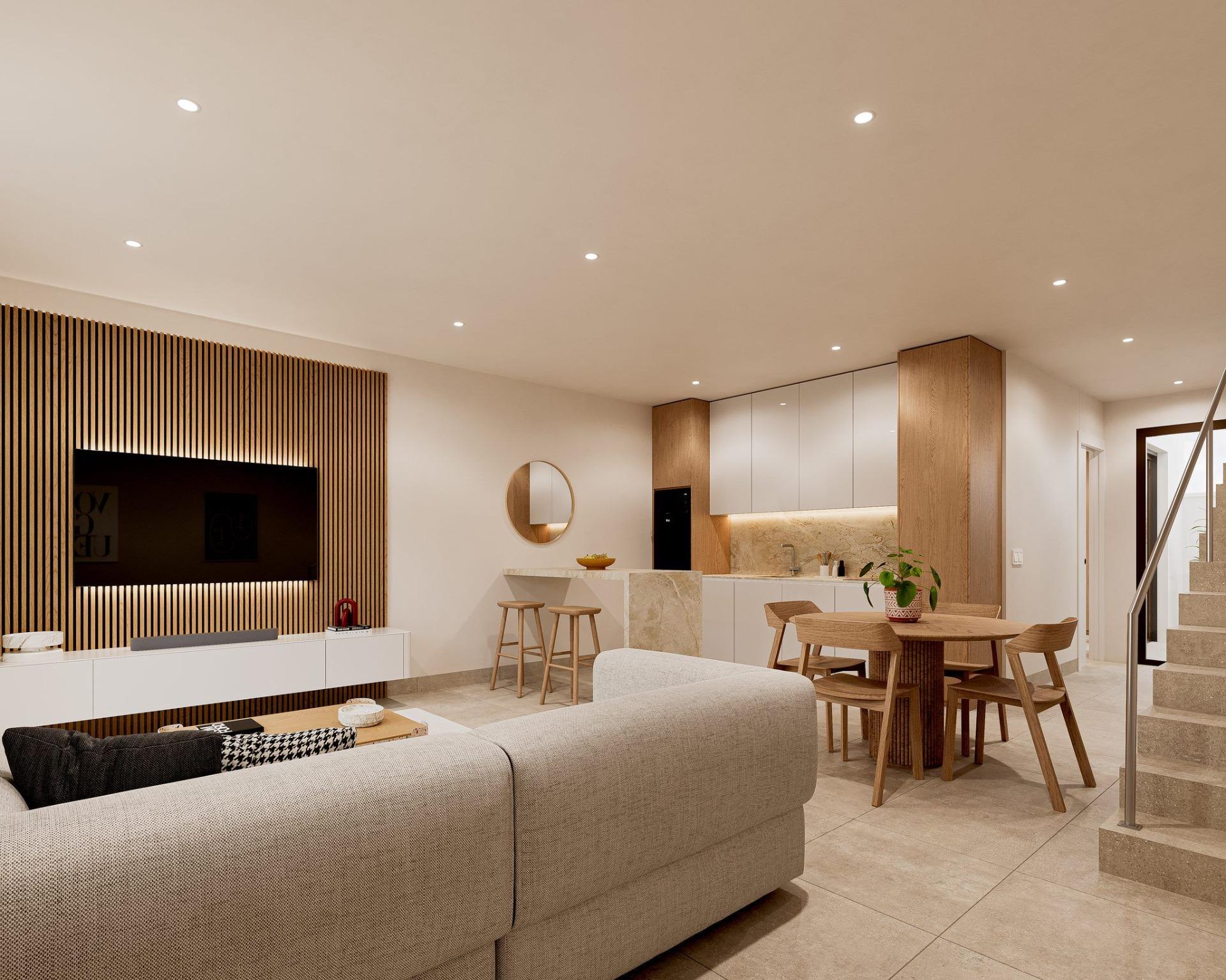 Obra nueva en Torre Pacheco con piscina privada y 3 dormitorios — Diseño moderno