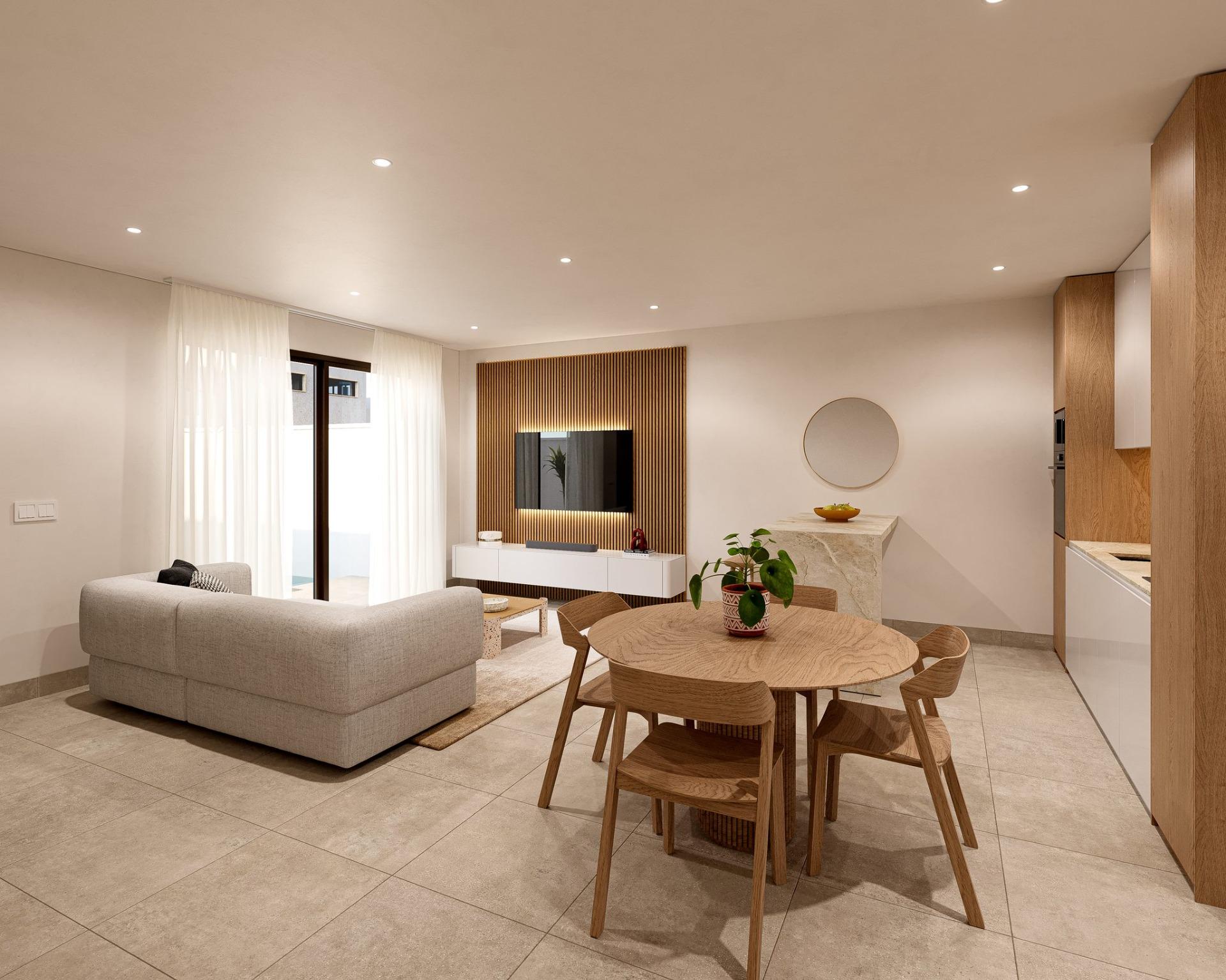 Obra nueva en Torre Pacheco con piscina privada y 3 dormitorios — Diseño moderno