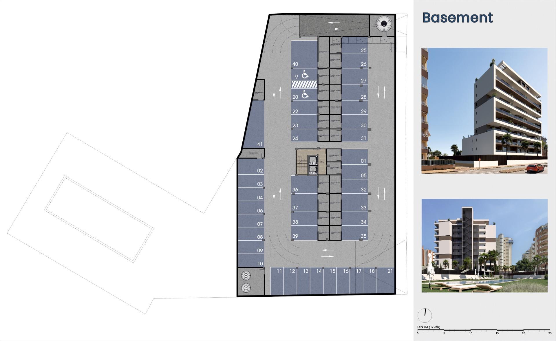 Apartamento de obra nueva en Guardamar con piscina privada y terraza — 2 dorm.