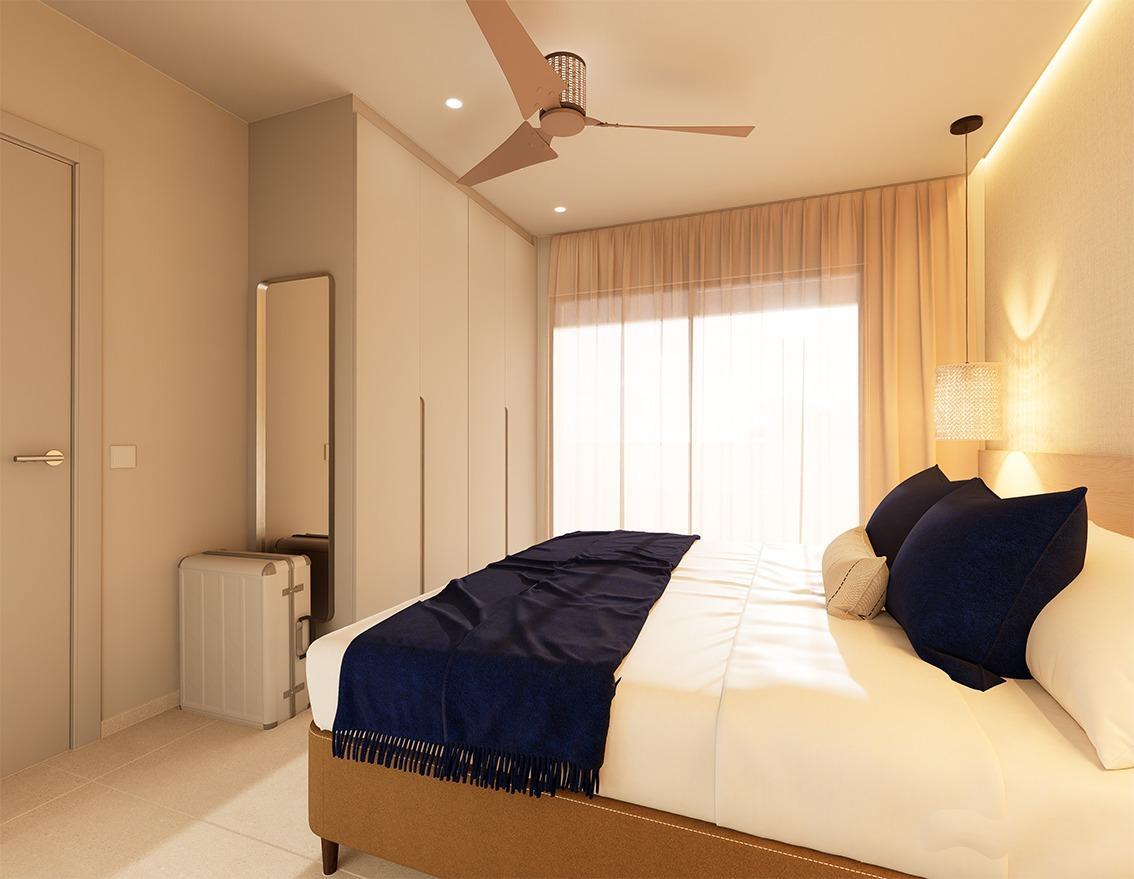 Apartamento de lujo con piscina privada en Los Frutales, Torrevieja — 3 dorm.