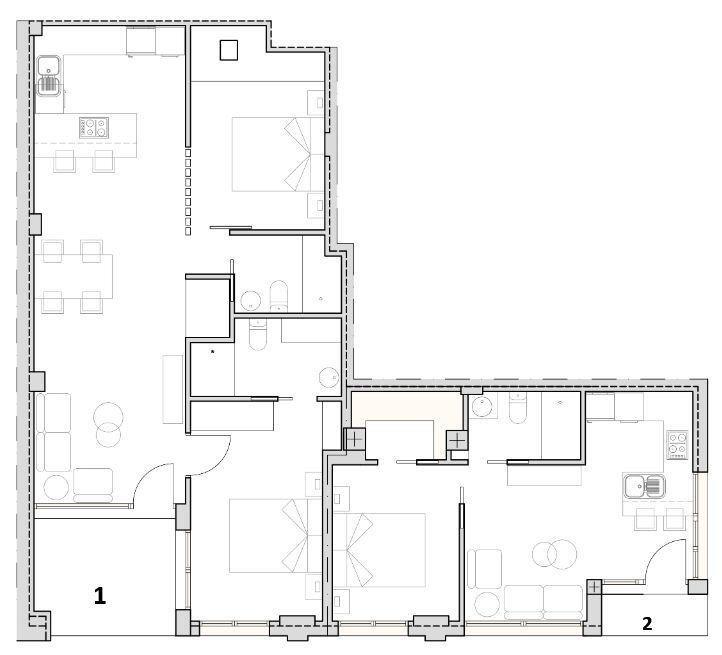 Apartamento de obra nueva a 300m del mar en Santiago de la Ribera — 2 dorm.