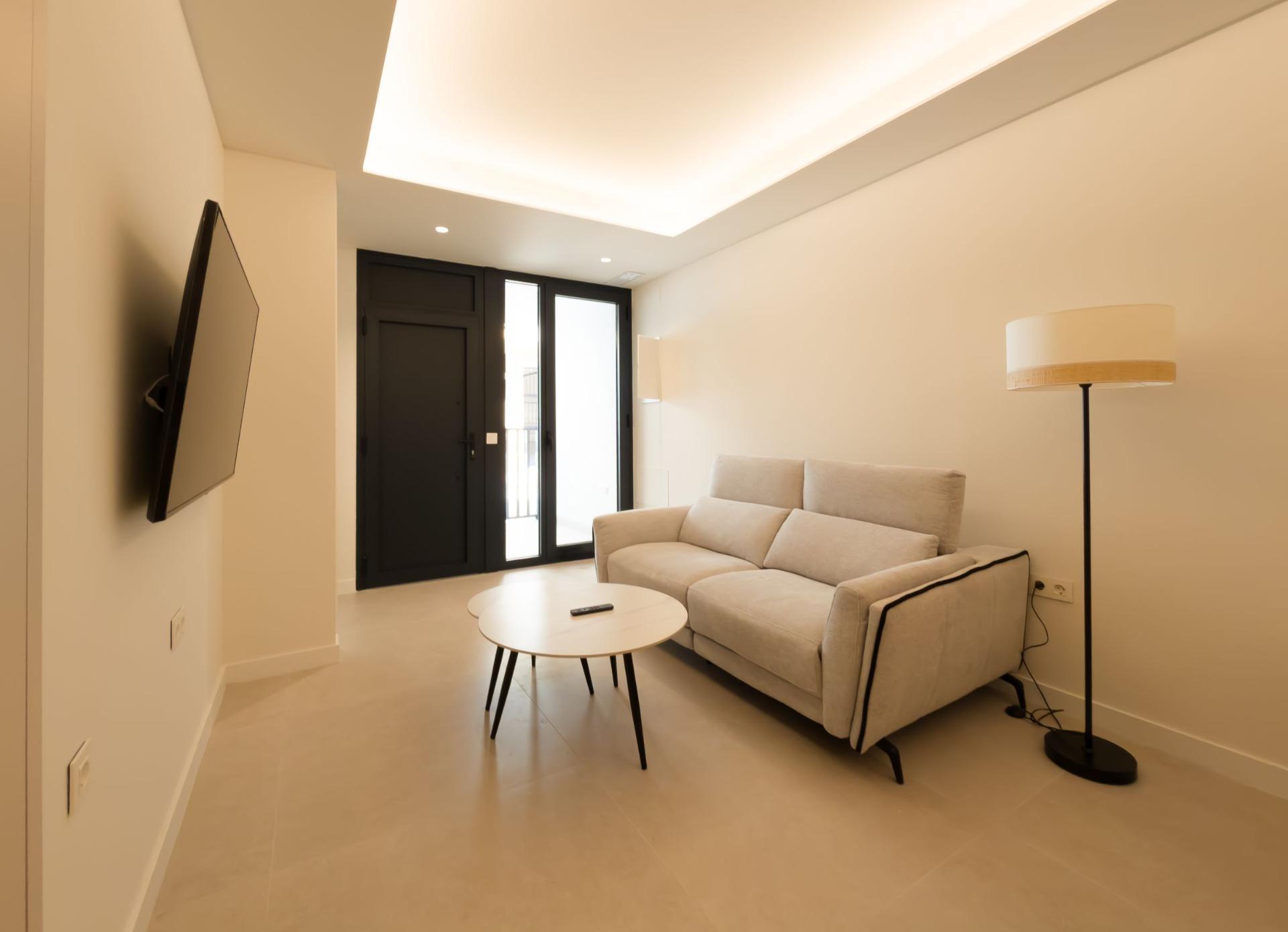 Apartamento de obra nueva a 300m del mar en Santiago de la Ribera — 2 dorm.